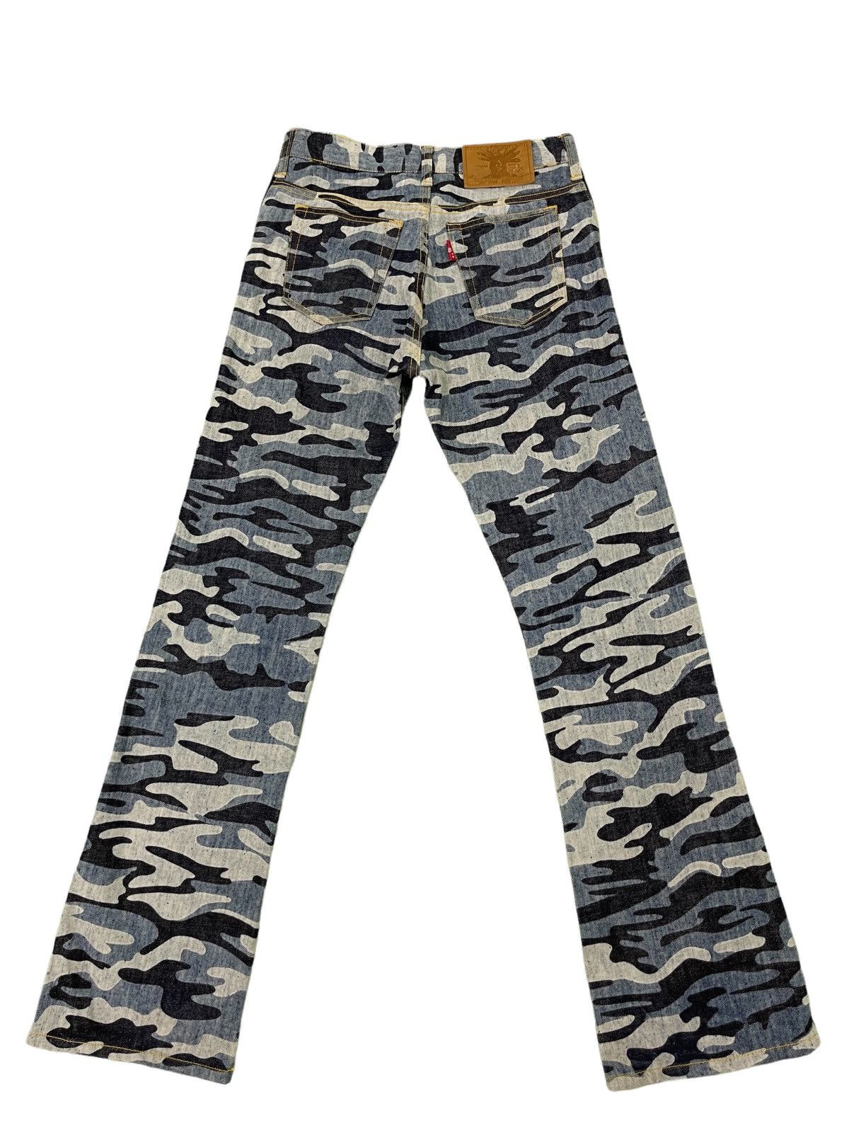 Hysteric Glamour Ozone Community 90s Camo Denim Slight Flare 7🟦 Size US 27 - 7 Thumbnail