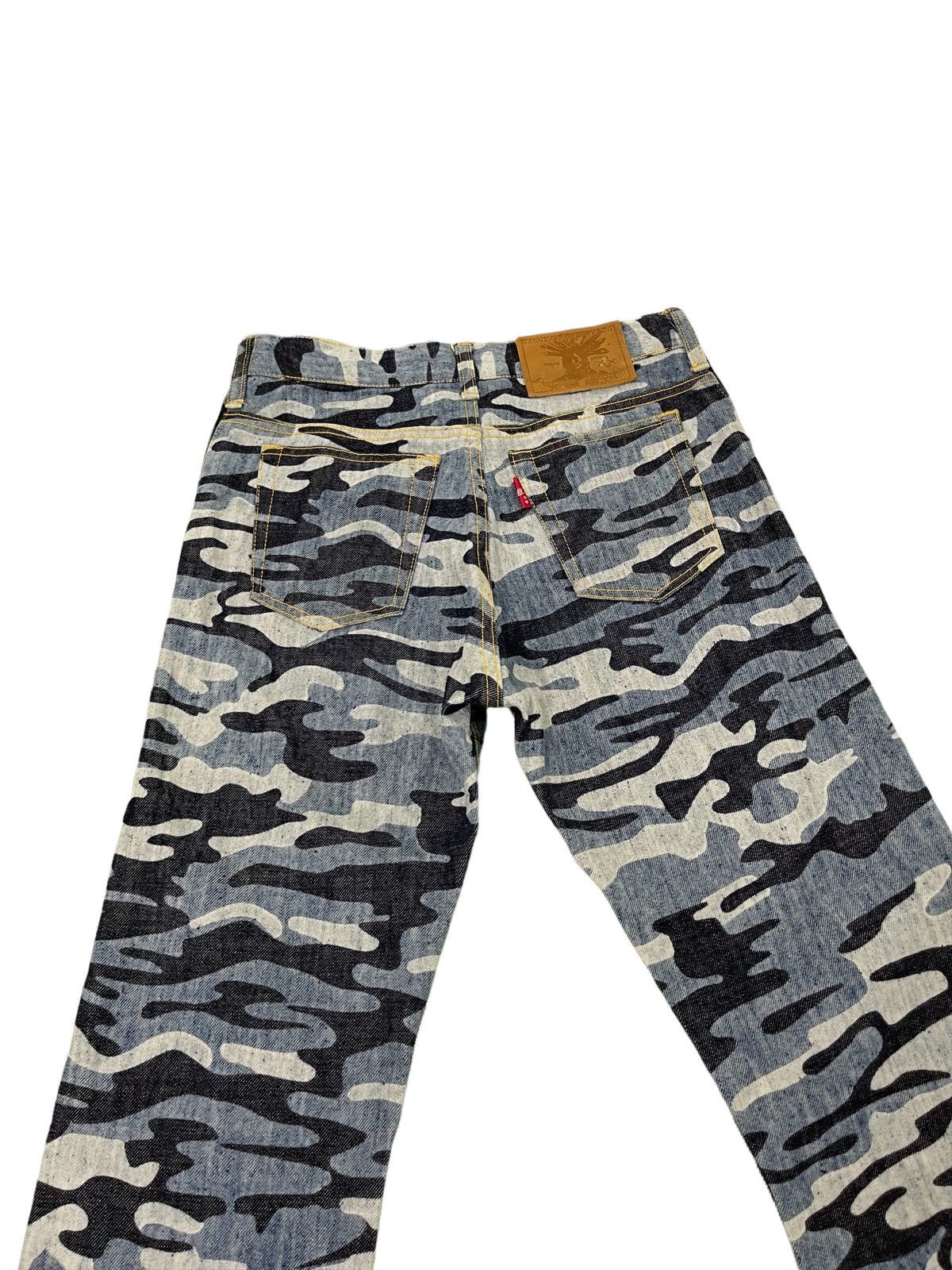 Hysteric Glamour Ozone Community 90s Camo Denim Slight Flare 7🟦 Size US 27 - 10 Thumbnail