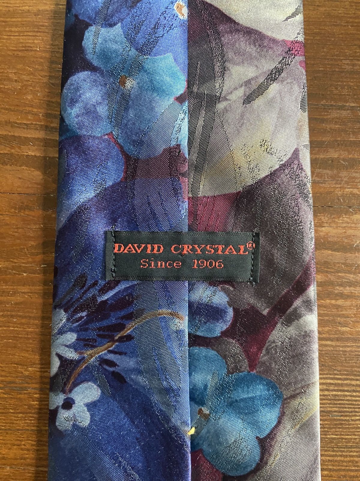 Vintage Vintage 70’s David Crystal Abstract Flowers Polyester Tie Size ONE SIZE - 8 Thumbnail