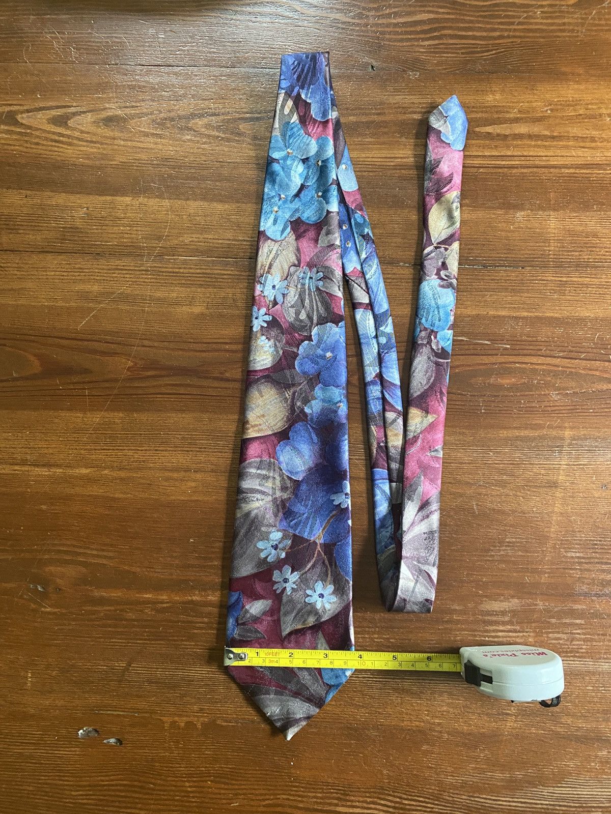 Vintage Vintage 70’s David Crystal Abstract Flowers Polyester Tie Size ONE SIZE - 2 Thumbnail