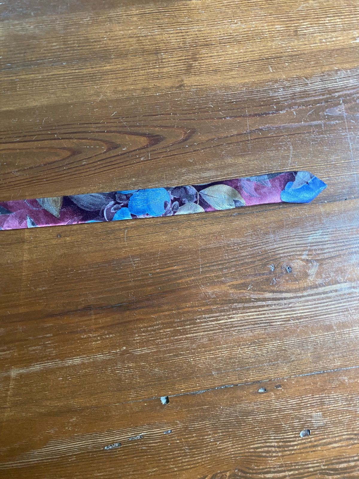 Vintage Vintage 70’s David Crystal Abstract Flowers Polyester Tie Size ONE SIZE - 6 Thumbnail