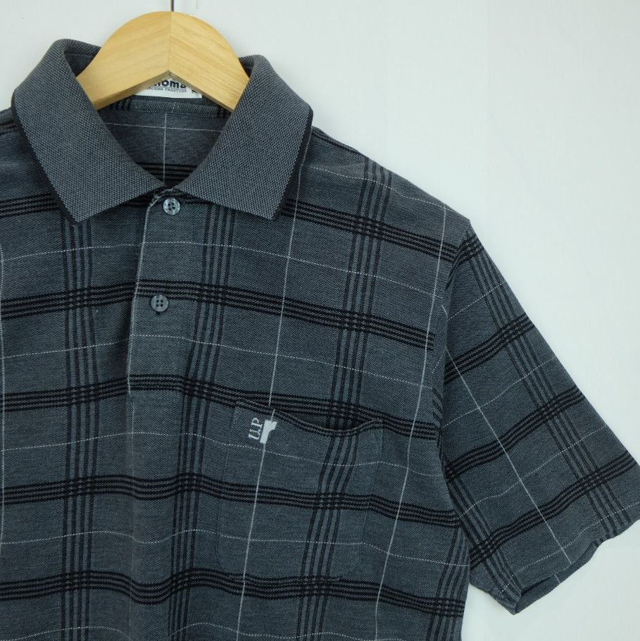 Renoma Vintage 2000's UP RENOMA Check Polo Shirt Size US M / EU 48-50 / 2 - 3 Thumbnail