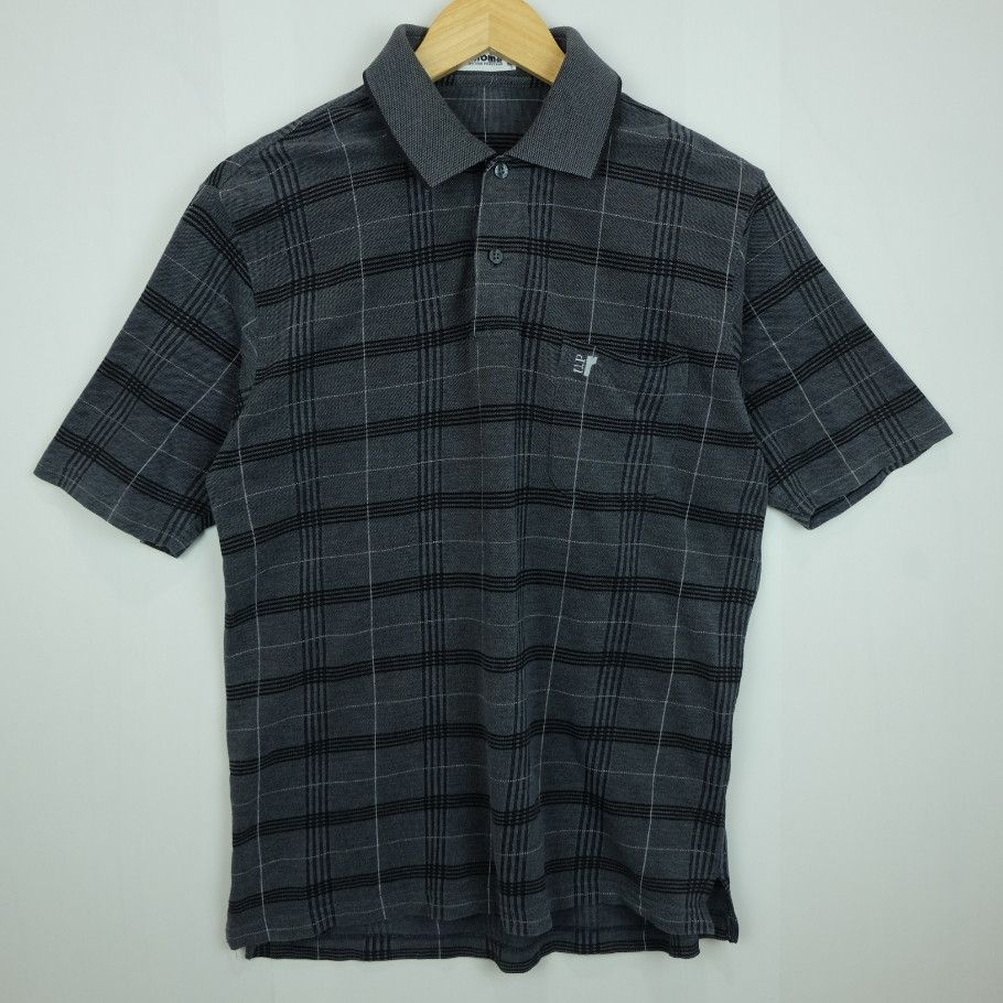 Renoma Vintage 2000's UP RENOMA Check Polo Shirt Size US M / EU 48-50 / 2 - 2 Thumbnail