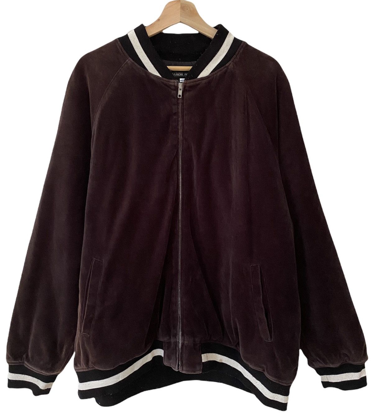 Japanese Brand 🔥VINTAGE SUKAJAN VELVET TIGER EMBROIDERY SOUVENIR JACKET Size US XXL / EU 58 / 5 - 2 Thumbnail