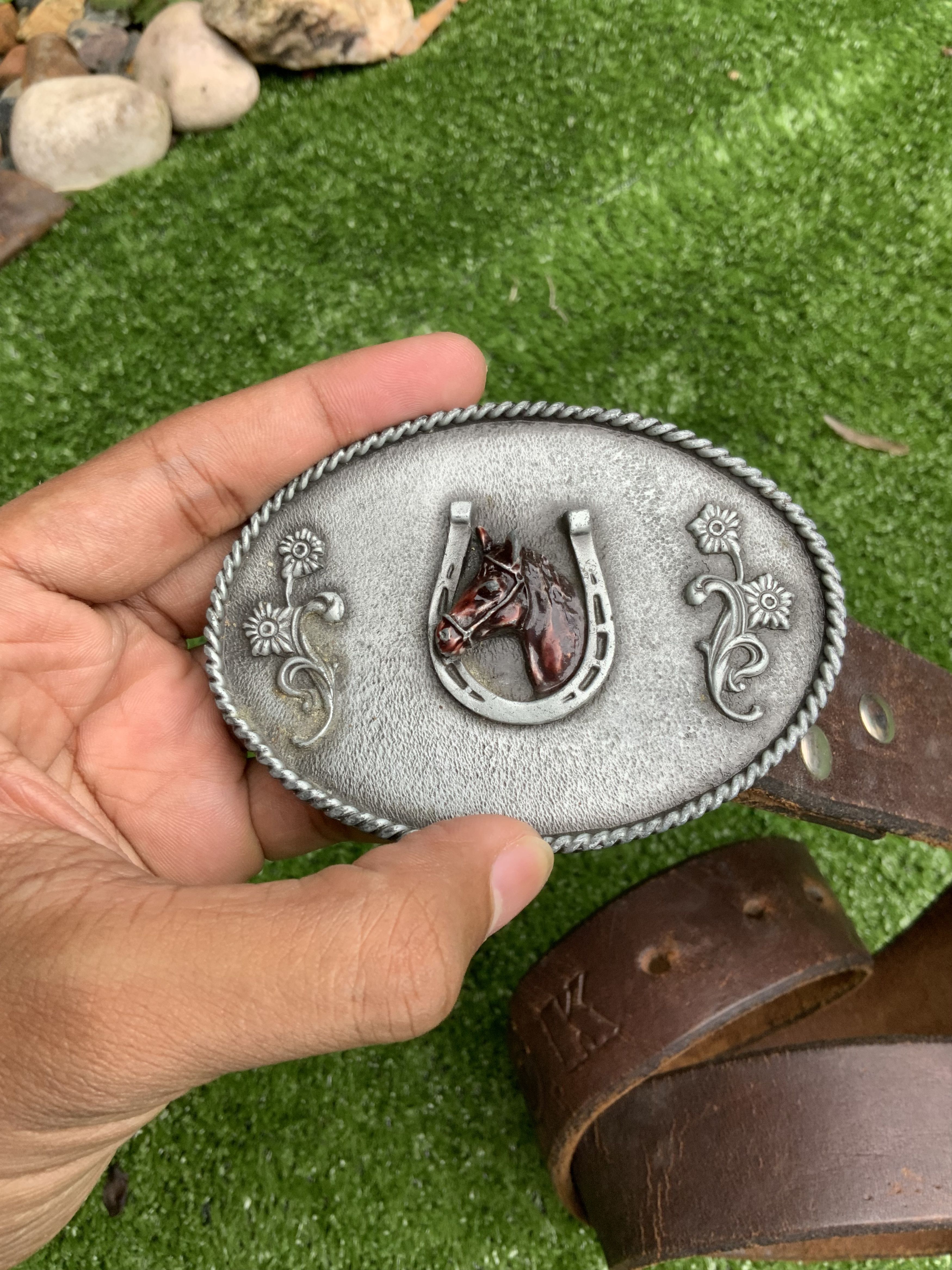 Cowboy Equipment Vintage Cowboy ©️1990 PainTree Leather Belt Made in USA 🔥 Size ONE SIZE - 20 Thumbnail