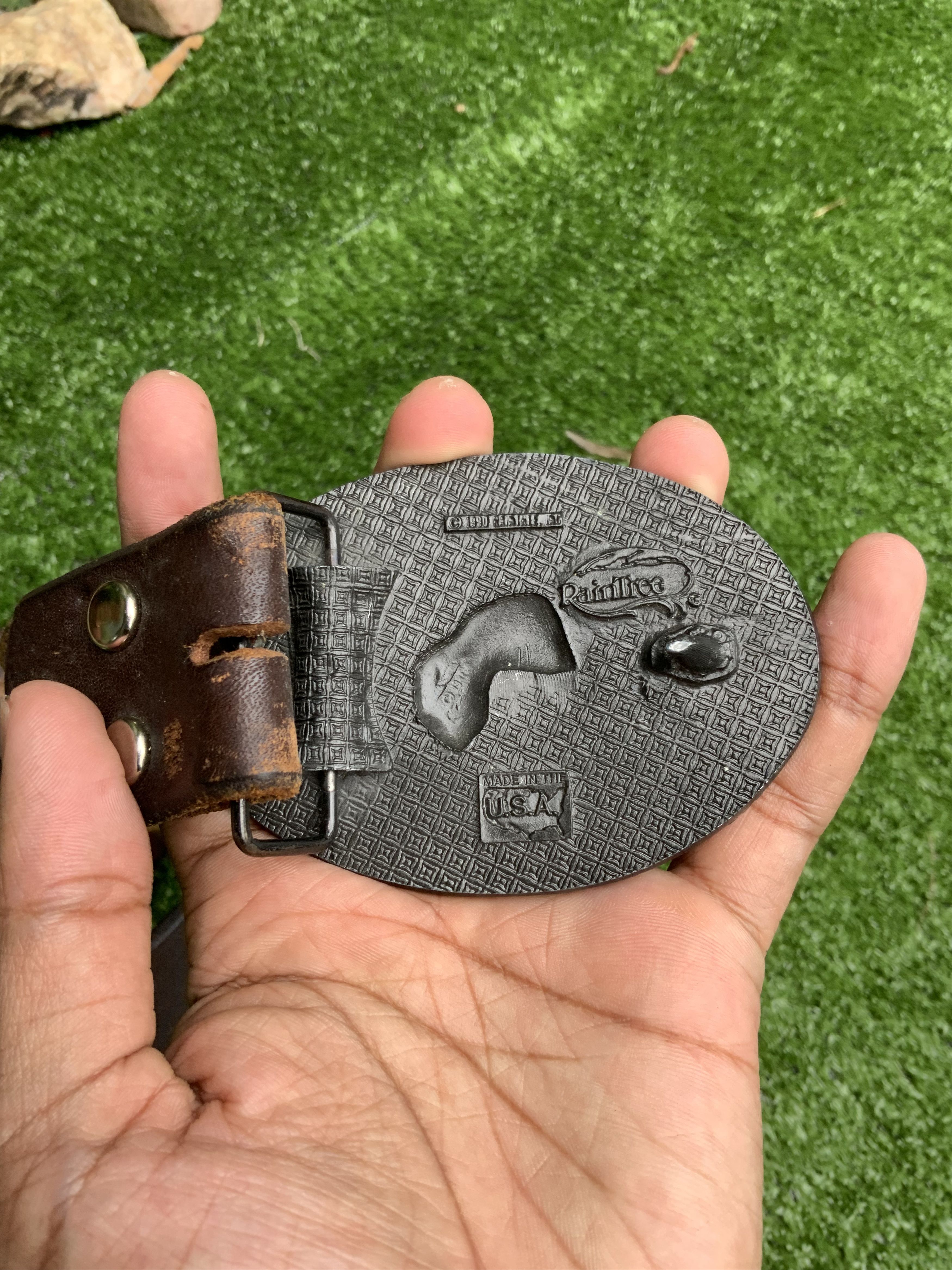 Cowboy Equipment Vintage Cowboy ©️1990 PainTree Leather Belt Made in USA 🔥 Size ONE SIZE - 21 Thumbnail
