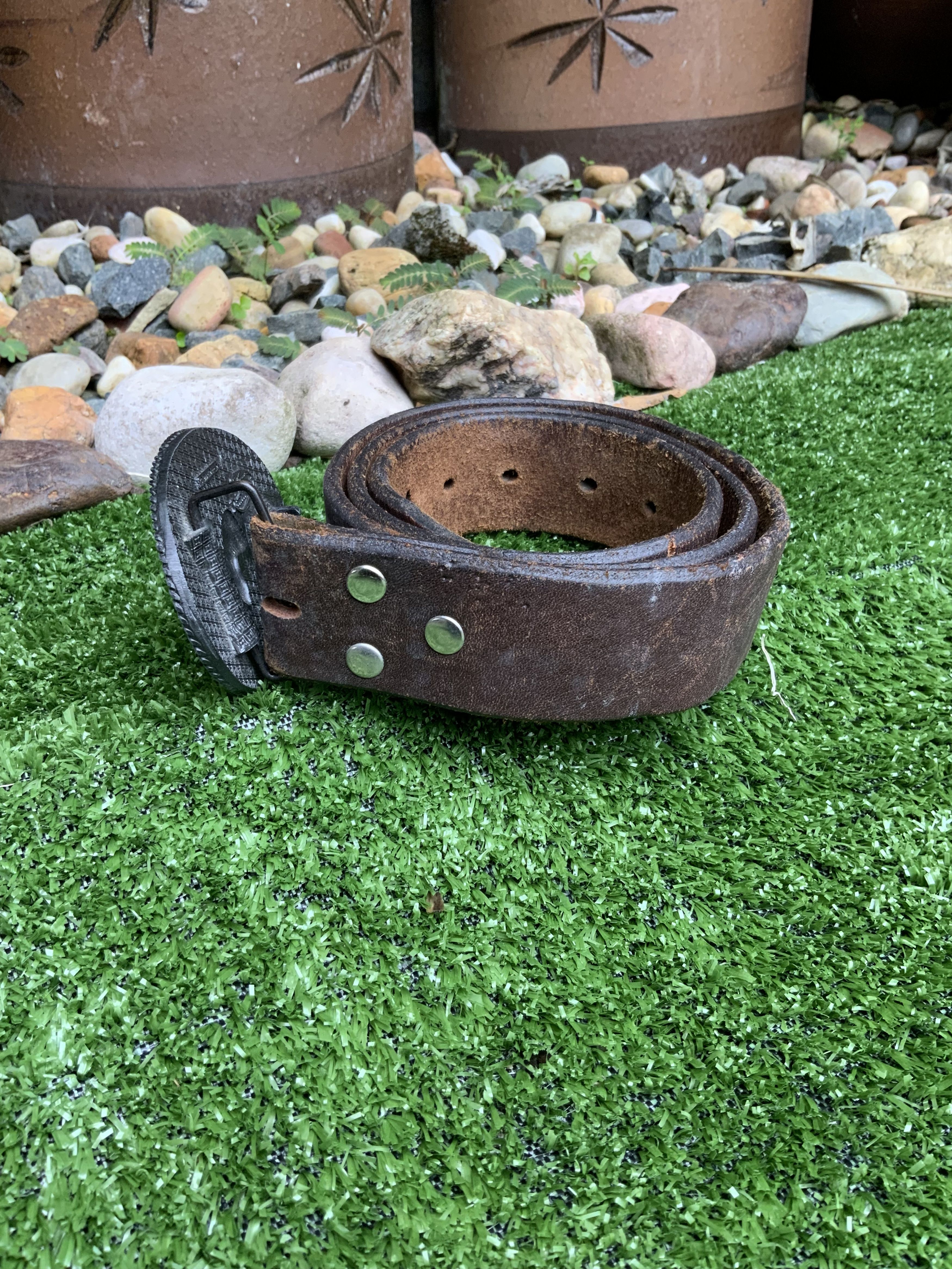 Cowboy Equipment Vintage Cowboy ©️1990 PainTree Leather Belt Made in USA 🔥 Size ONE SIZE - 9 Thumbnail