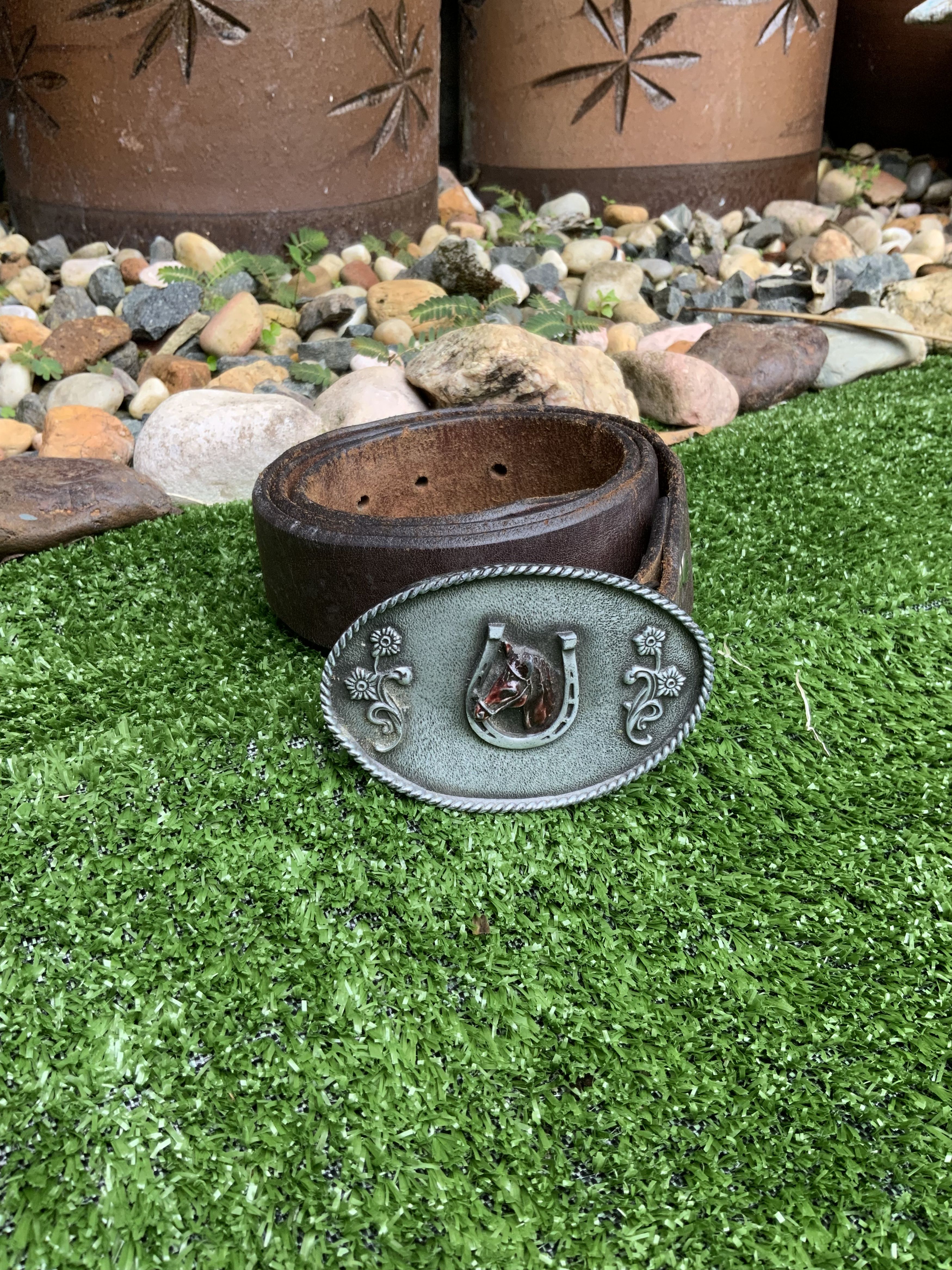 Cowboy Equipment Vintage Cowboy ©️1990 PainTree Leather Belt Made in USA 🔥 Size ONE SIZE - 1 Thumbnail