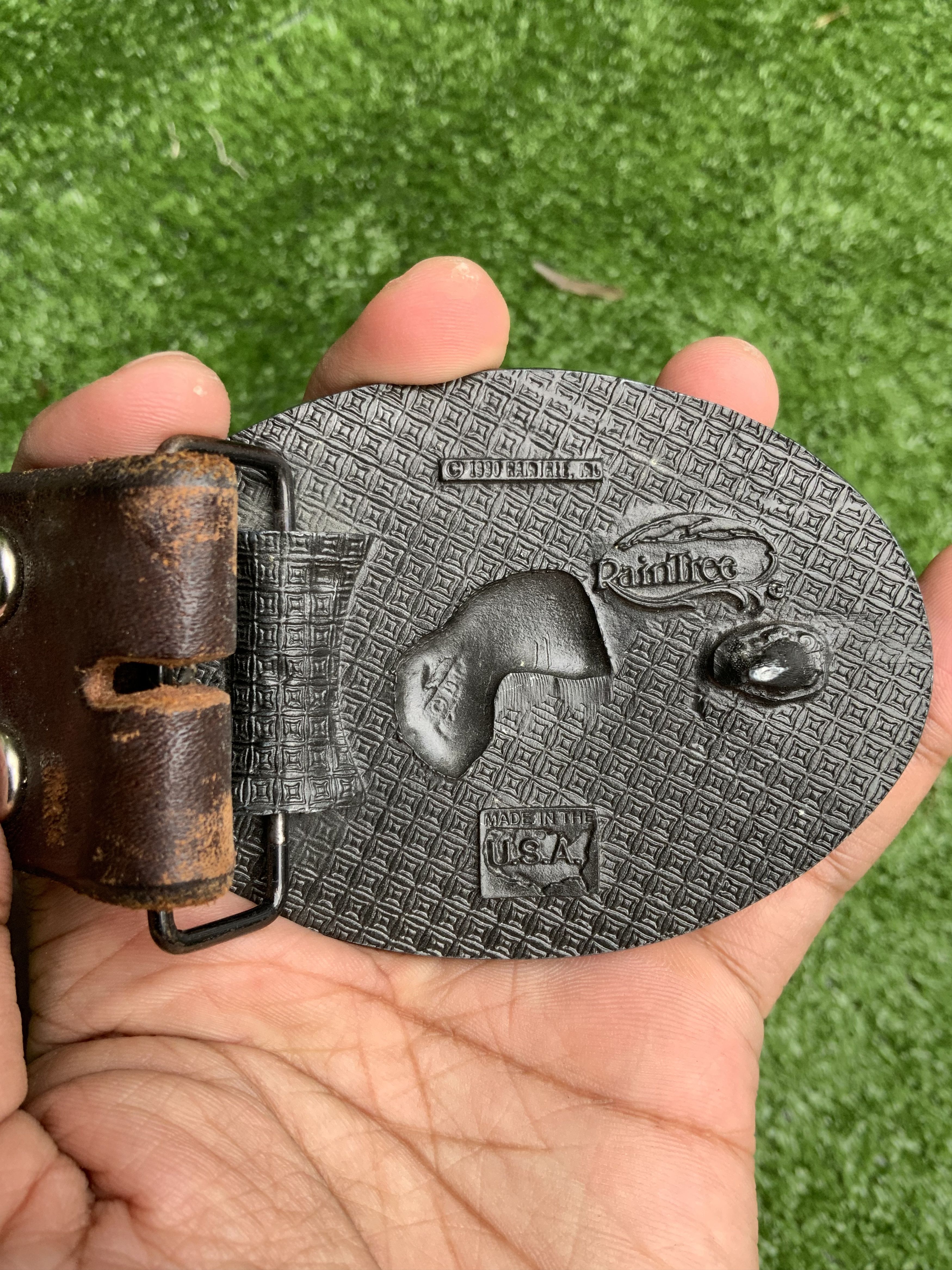 Cowboy Equipment Vintage Cowboy ©️1990 PainTree Leather Belt Made in USA 🔥 Size ONE SIZE - 23 Thumbnail
