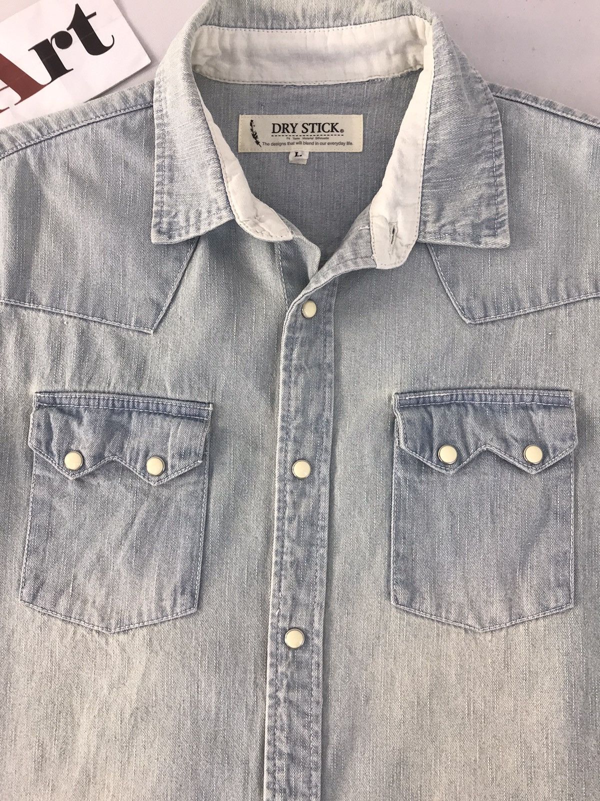 Japanese Brand × Vintage Vintage Japanese Brand Dry Stick Jeans Snap Button Style Size US M / EU 48-50 / 2 - 4 Thumbnail
