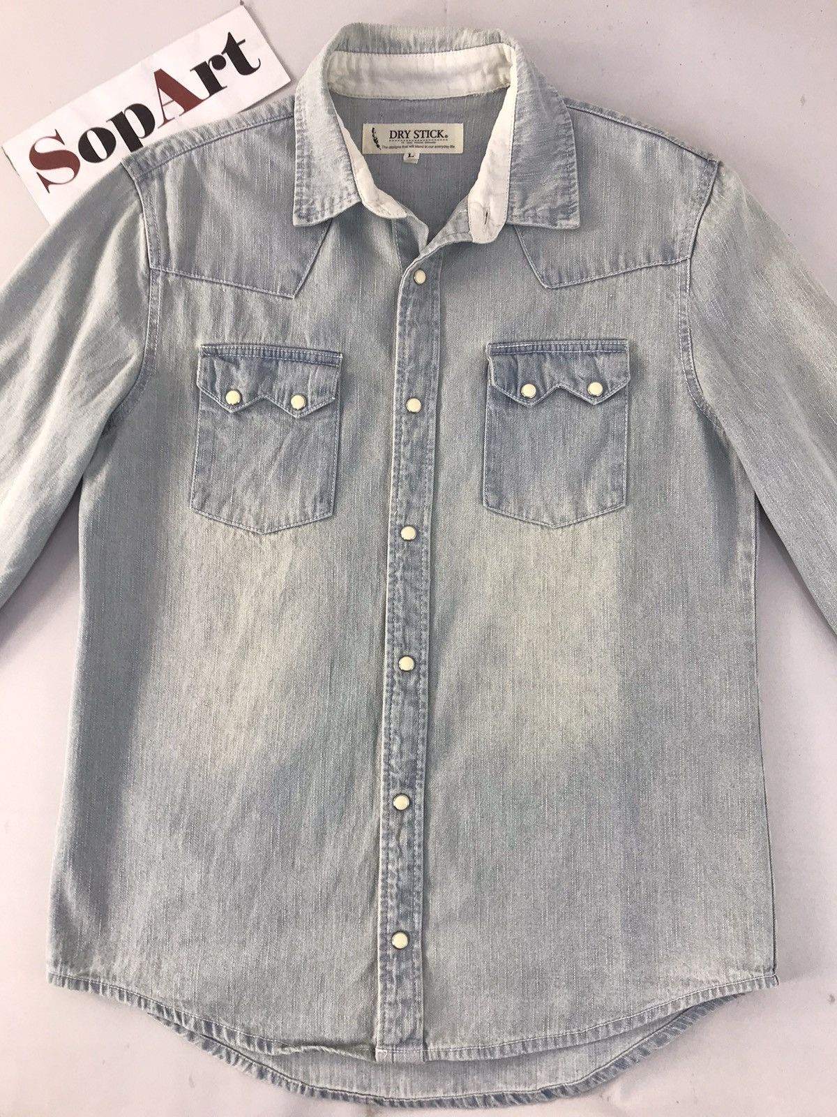 Japanese Brand × Vintage Vintage Japanese Brand Dry Stick Jeans Snap Button Style Size US M / EU 48-50 / 2 - 3 Thumbnail
