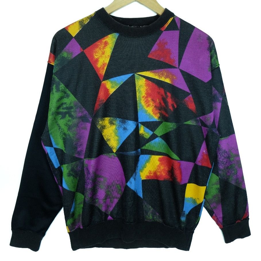Mr. Junko MR JUNKO Junko Koshino Multicolor Monogram Sweatshirts Size US M / EU 48-50 / 2 - 2 Thumbnail