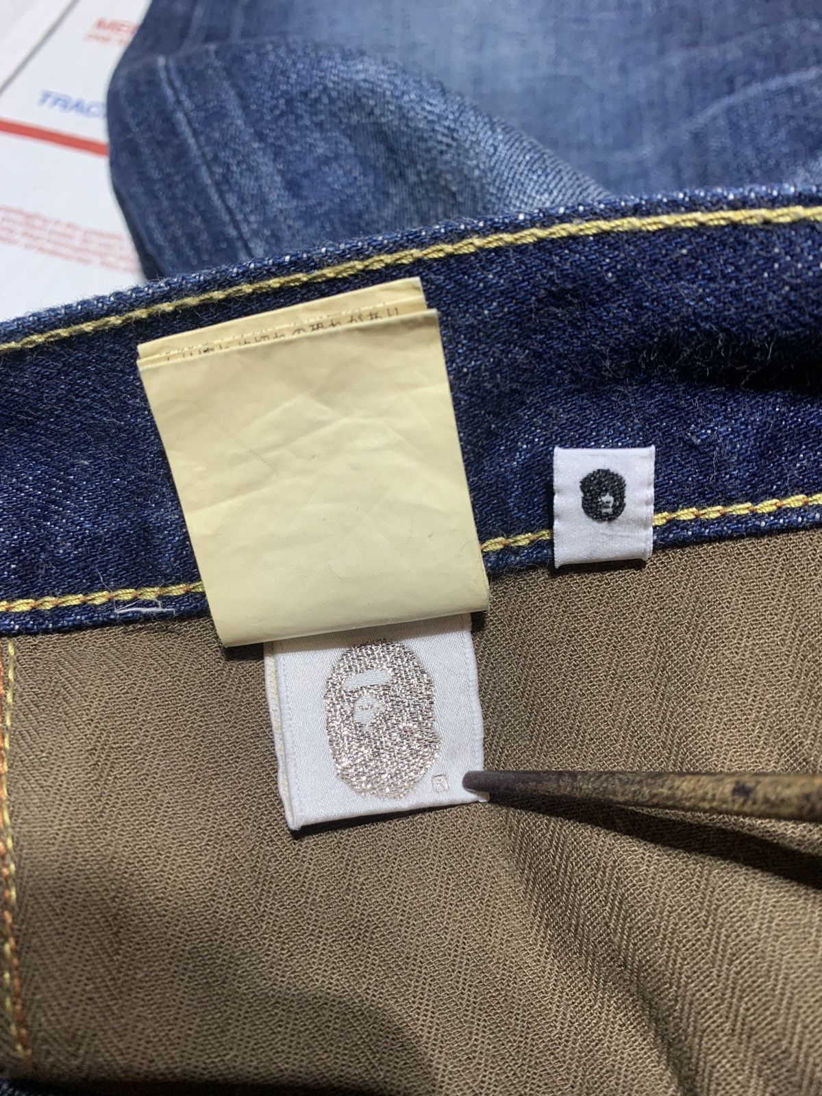 Bape Bapesta Denim Size US 33 - 6 Thumbnail