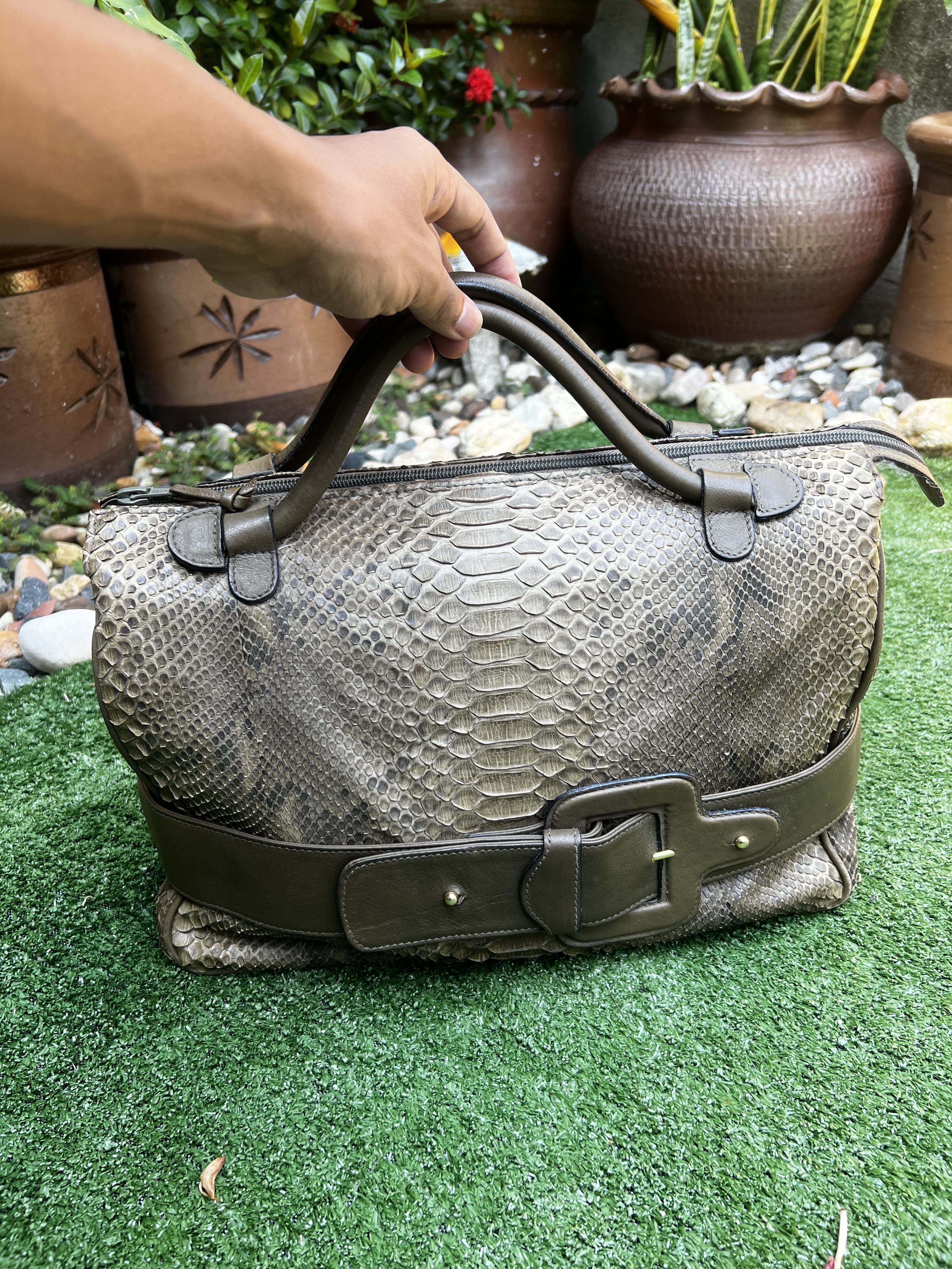Rical Python Leather Made in Italy Handbag