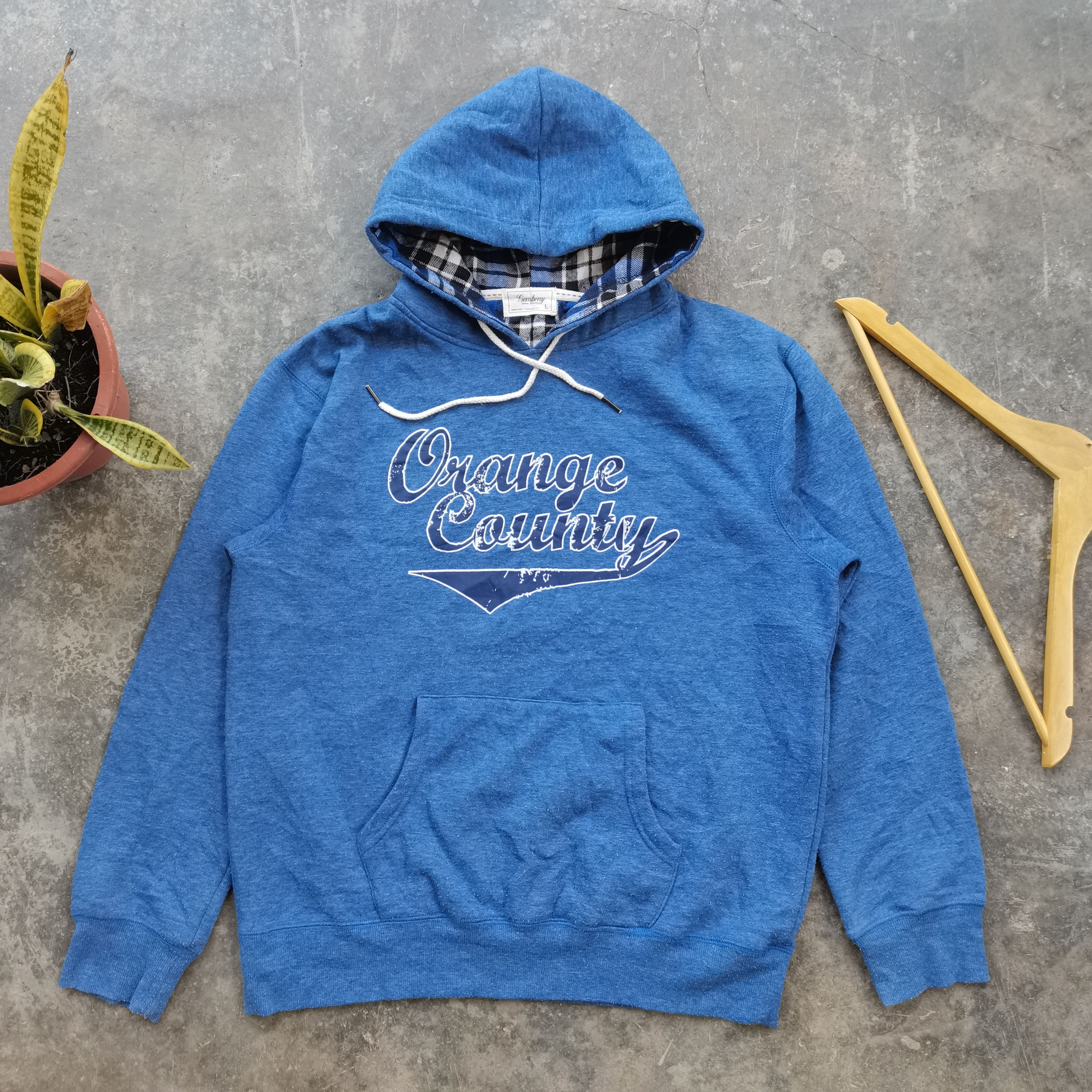 Vintage GEMBONY Orange Country Hoodie Sweatshirt