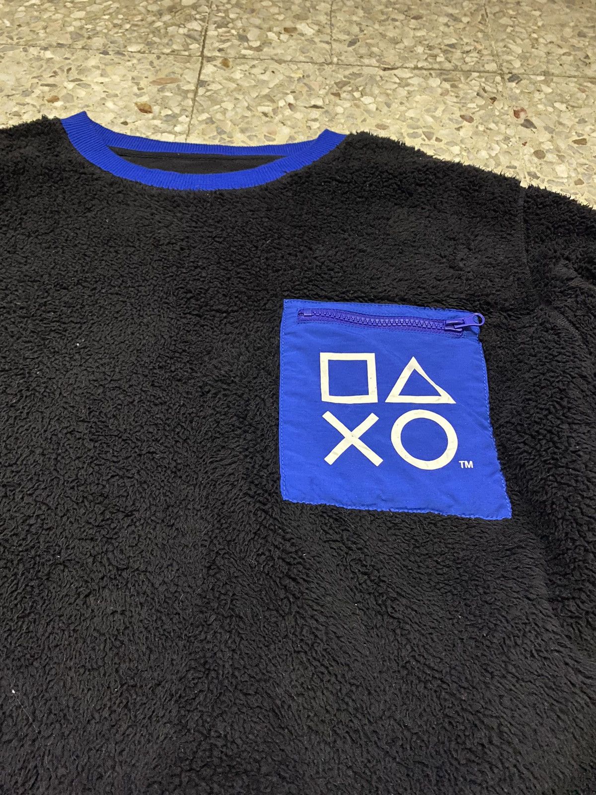 Japanese Brand PlayStation Fleece Sweatshirt Button joystick Logo Design Size US XXL / EU 58 / 5 - 3 Thumbnail