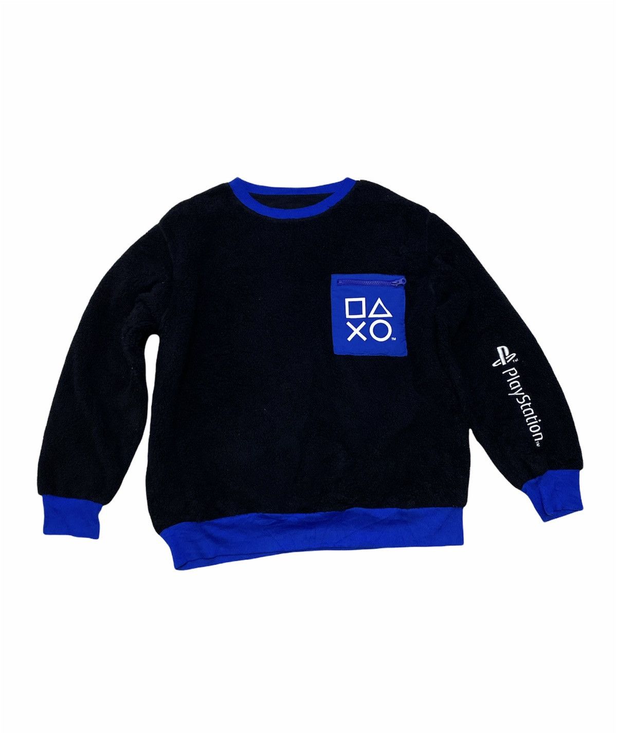 Japanese Brand PlayStation Fleece Sweatshirt Button joystick Logo Design Size US XXL / EU 58 / 5 - 1 Thumbnail