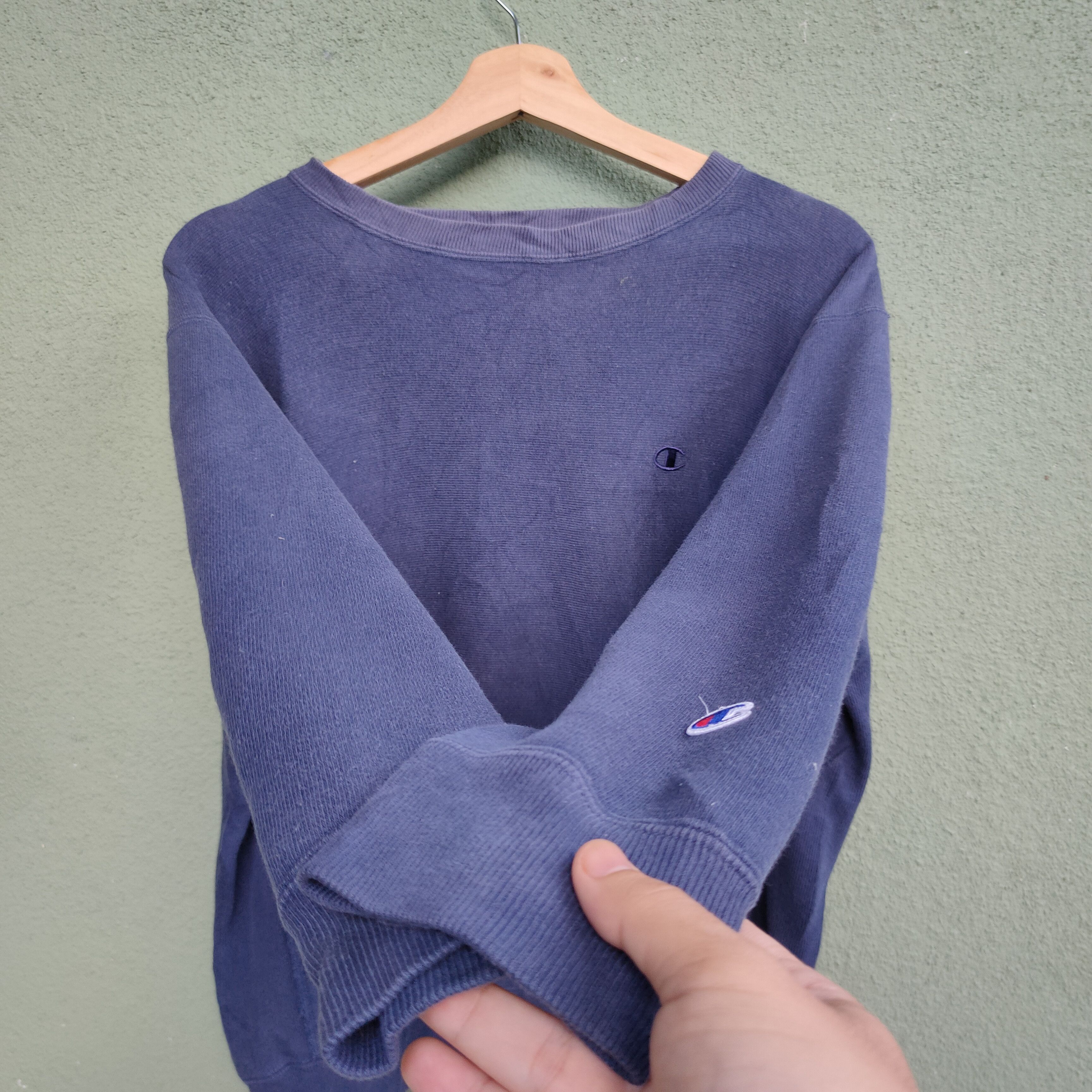 Champion Vintage Champion Reverse Wave Faded Sweatshirt Jumper Size US L / EU 52-54 / 3 - 2 Thumbnail