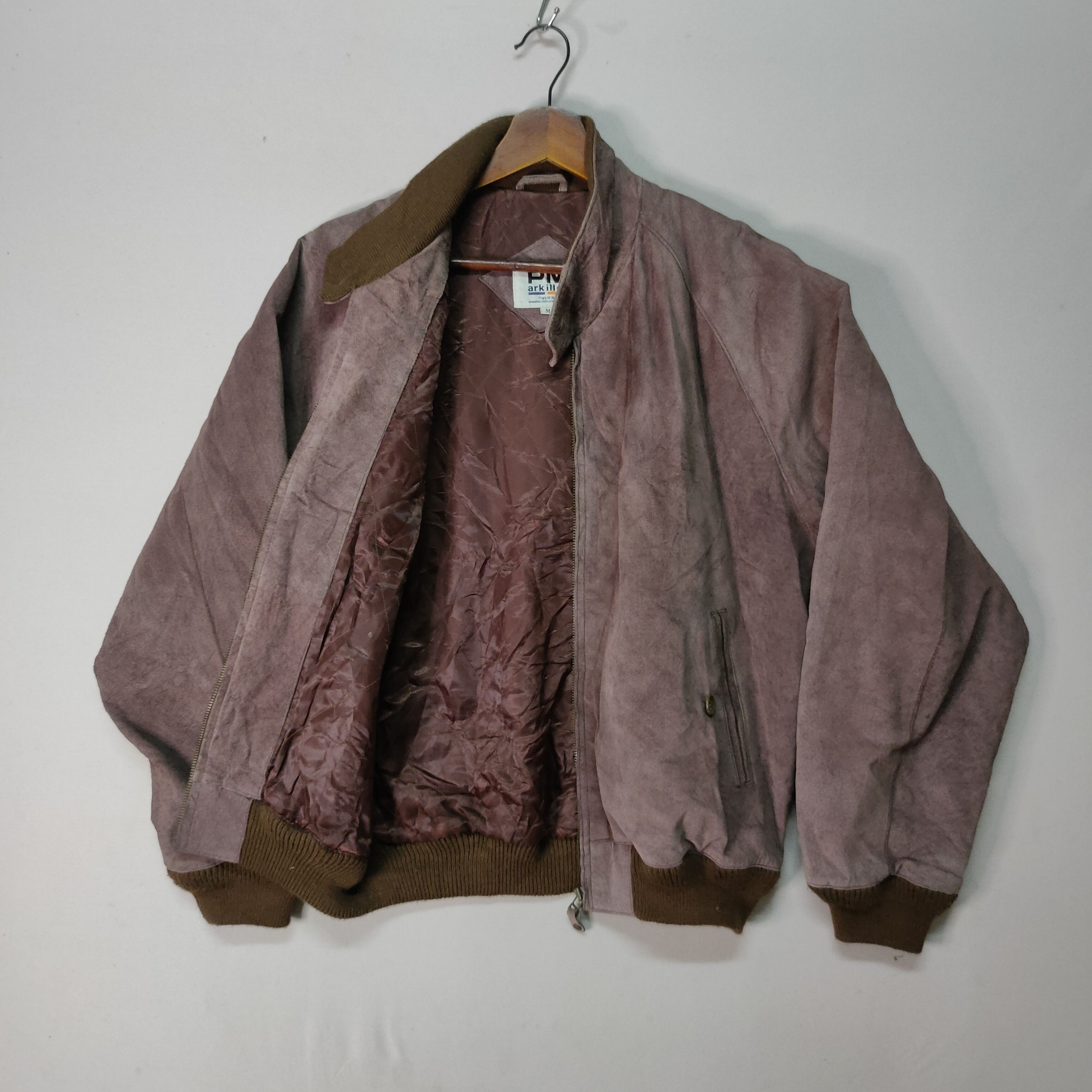 Japanese Brand Vintage Park Miller Suede Bomber Style Jacket Size US XL / EU 56 / 4 - 2 Thumbnail