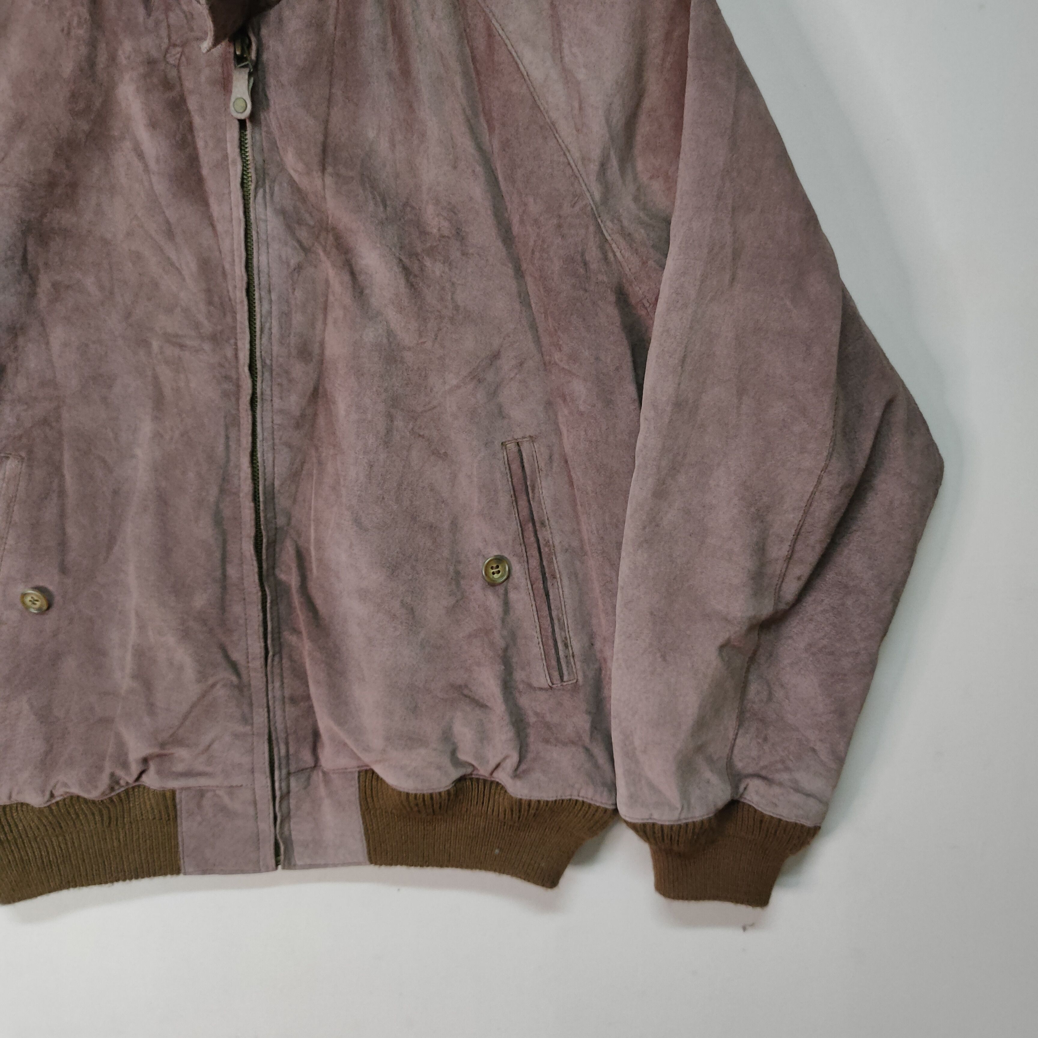 Japanese Brand Vintage Park Miller Suede Bomber Style Jacket Size US XL / EU 56 / 4 - 3 Thumbnail