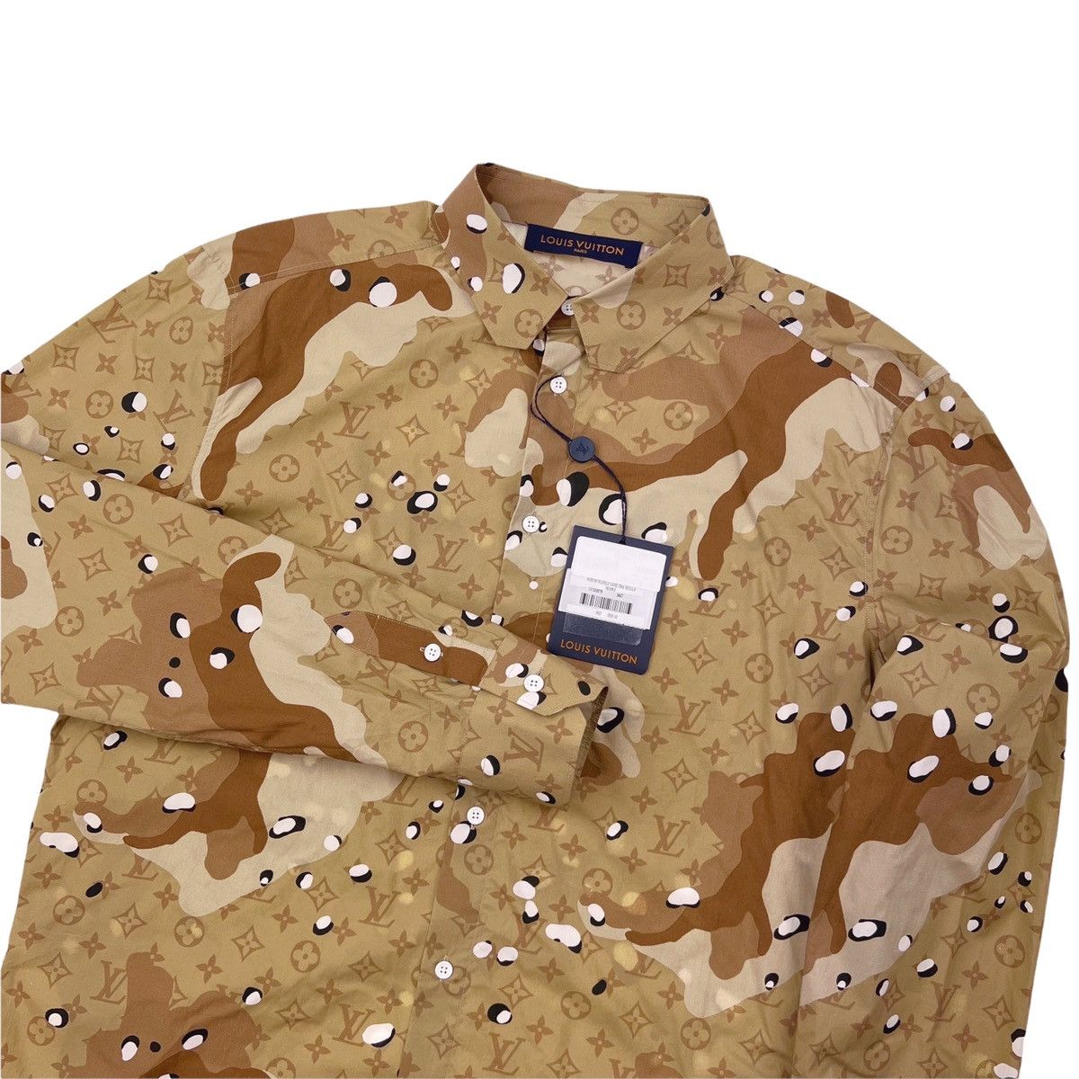 Louis Vuitton Desert Camo Button Up Shirt