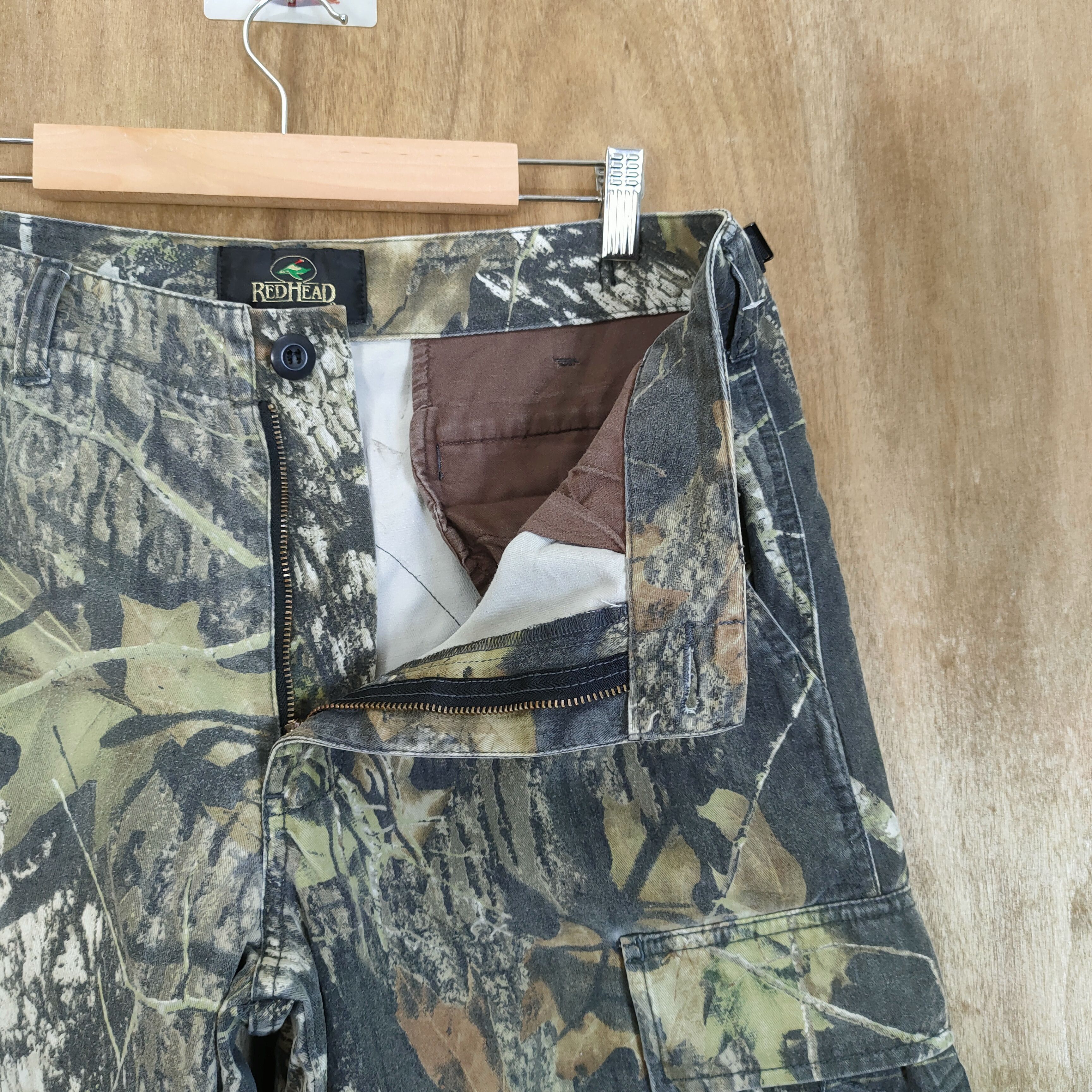 Redhead VINTAGE RED HEAD REALTREE CAMO FADED CARGO PANTS Size US 34 / EU 50 - 3 Thumbnail
