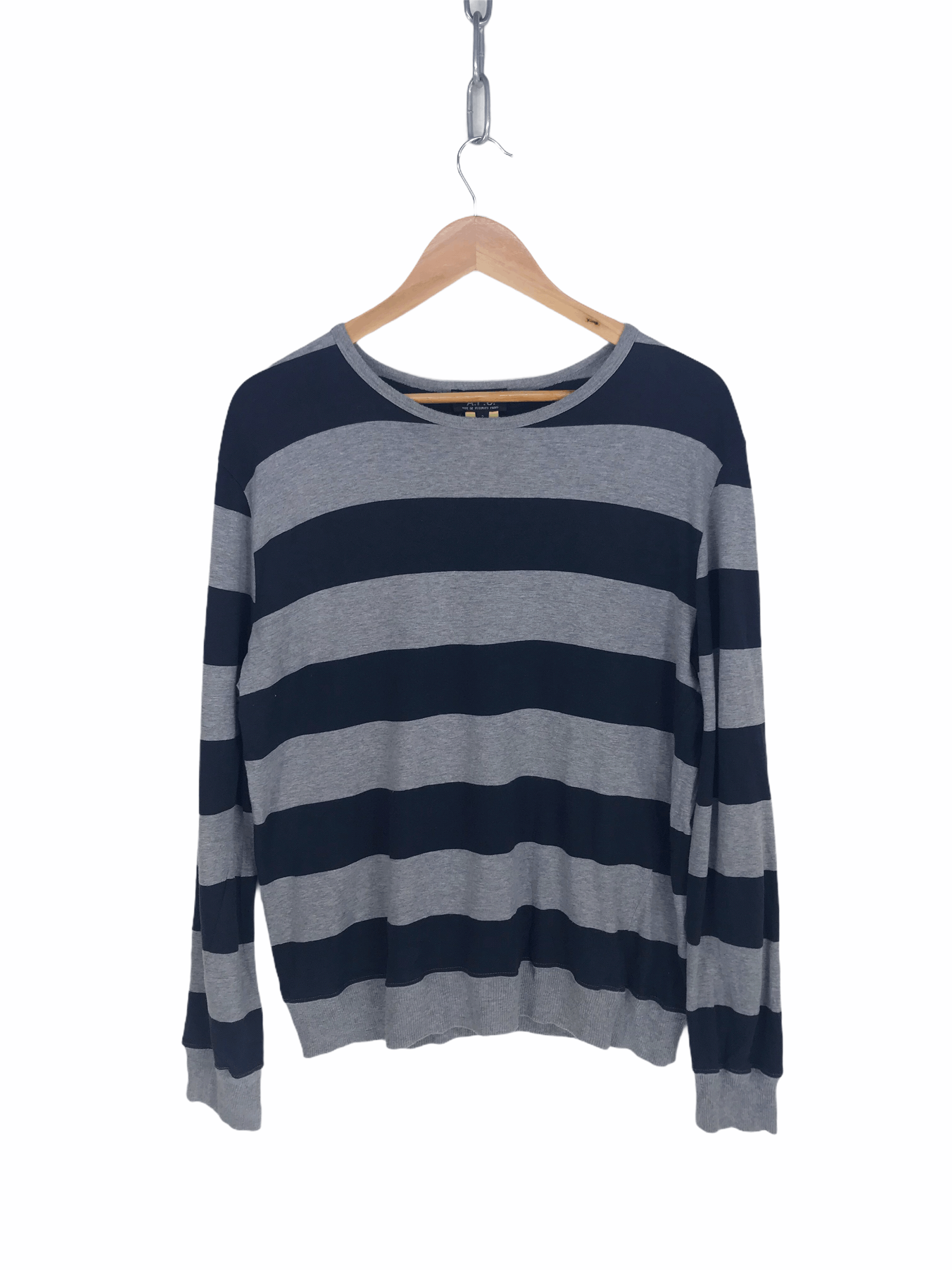 A.P.C. Prison Striped Made In France Sweatshirt