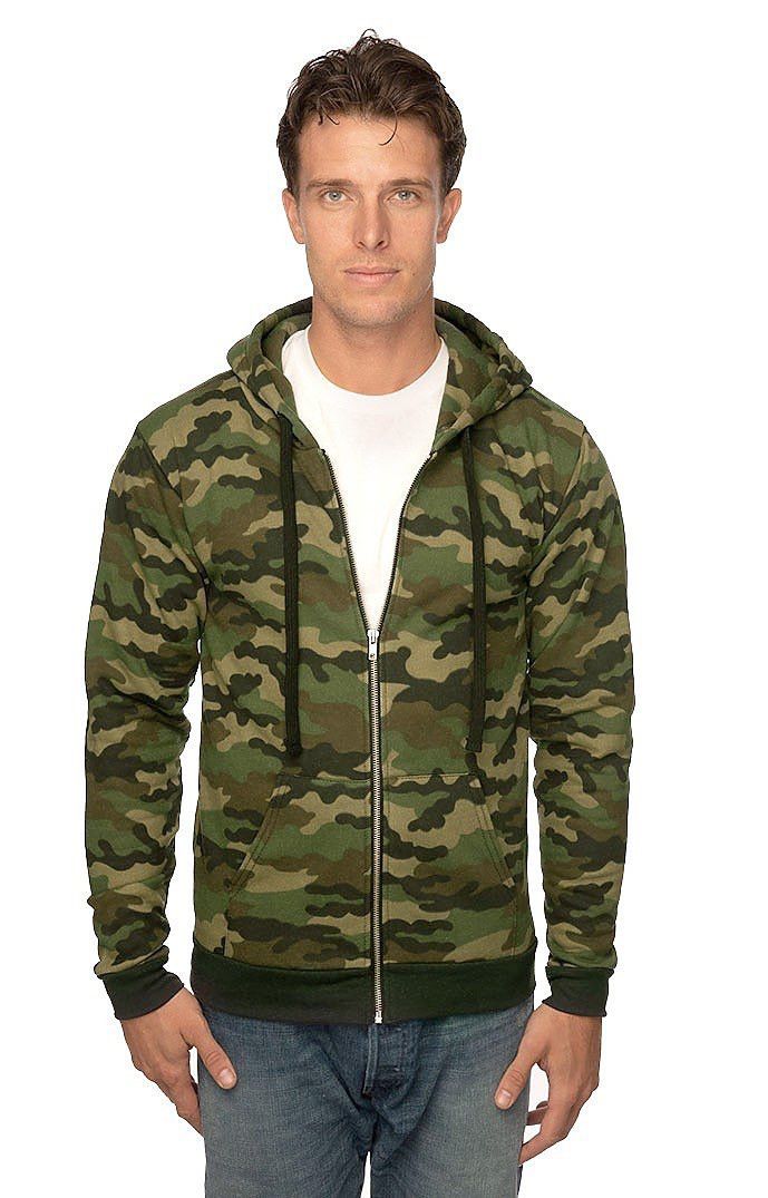 Carhartt 🔥CARHARTT CAMO FLEECE-HOODIES JACKET-GK39 Size US M / EU 48-50 / 2 - 1 Thumbnail