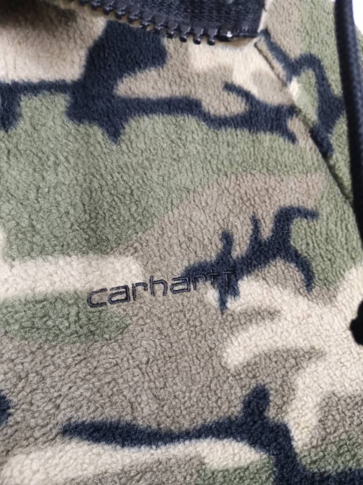 Carhartt 🔥CARHARTT CAMO FLEECE-HOODIES JACKET-GK39 Size US M / EU 48-50 / 2 - 9 Thumbnail