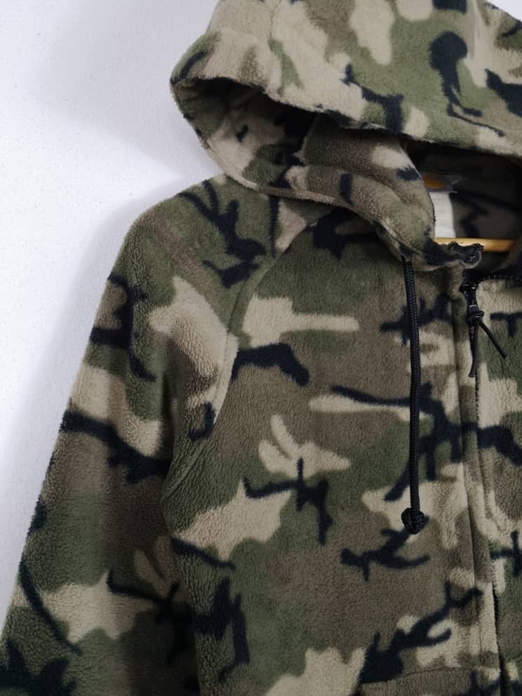 Carhartt 🔥CARHARTT CAMO FLEECE-HOODIES JACKET-GK39 Size US M / EU 48-50 / 2 - 6 Thumbnail