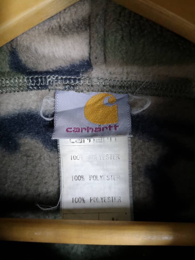 Carhartt 🔥CARHARTT CAMO FLEECE-HOODIES JACKET-GK39 Size US M / EU 48-50 / 2 - 11 Thumbnail