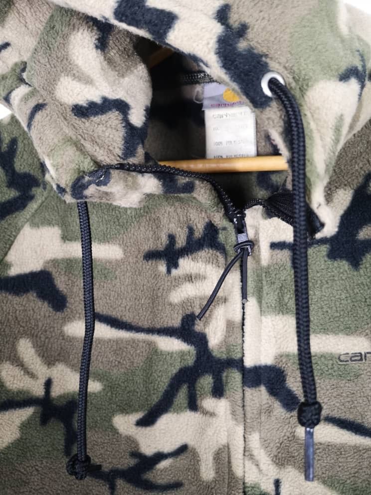 Carhartt 🔥CARHARTT CAMO FLEECE-HOODIES JACKET-GK39 Size US M / EU 48-50 / 2 - 10 Thumbnail
