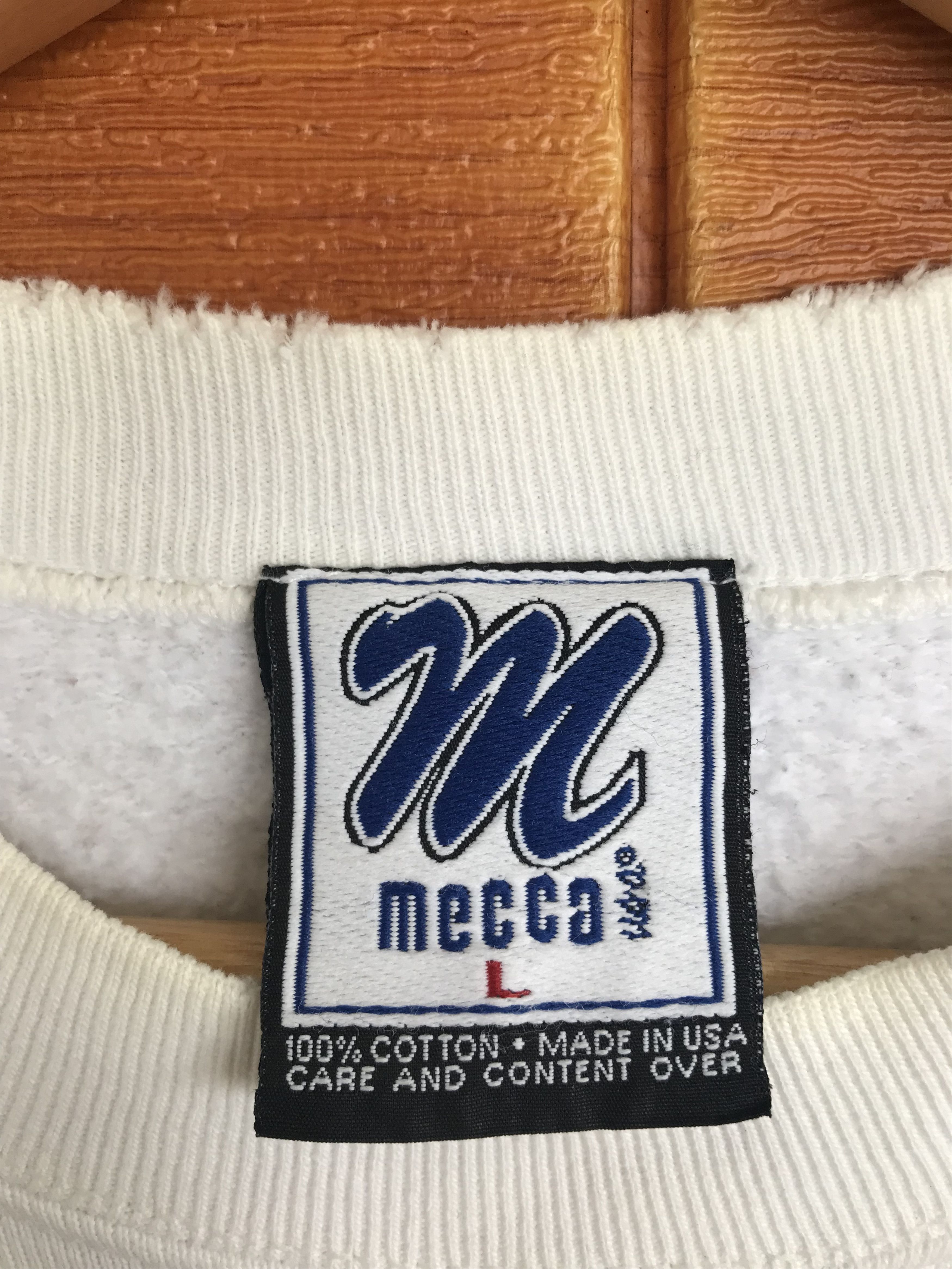 Mecca Vintage 90s MECCA Flight Sweatshirt / Streetwear / Hip Hop Size US L / EU 52-54 / 3 - 6 Thumbnail