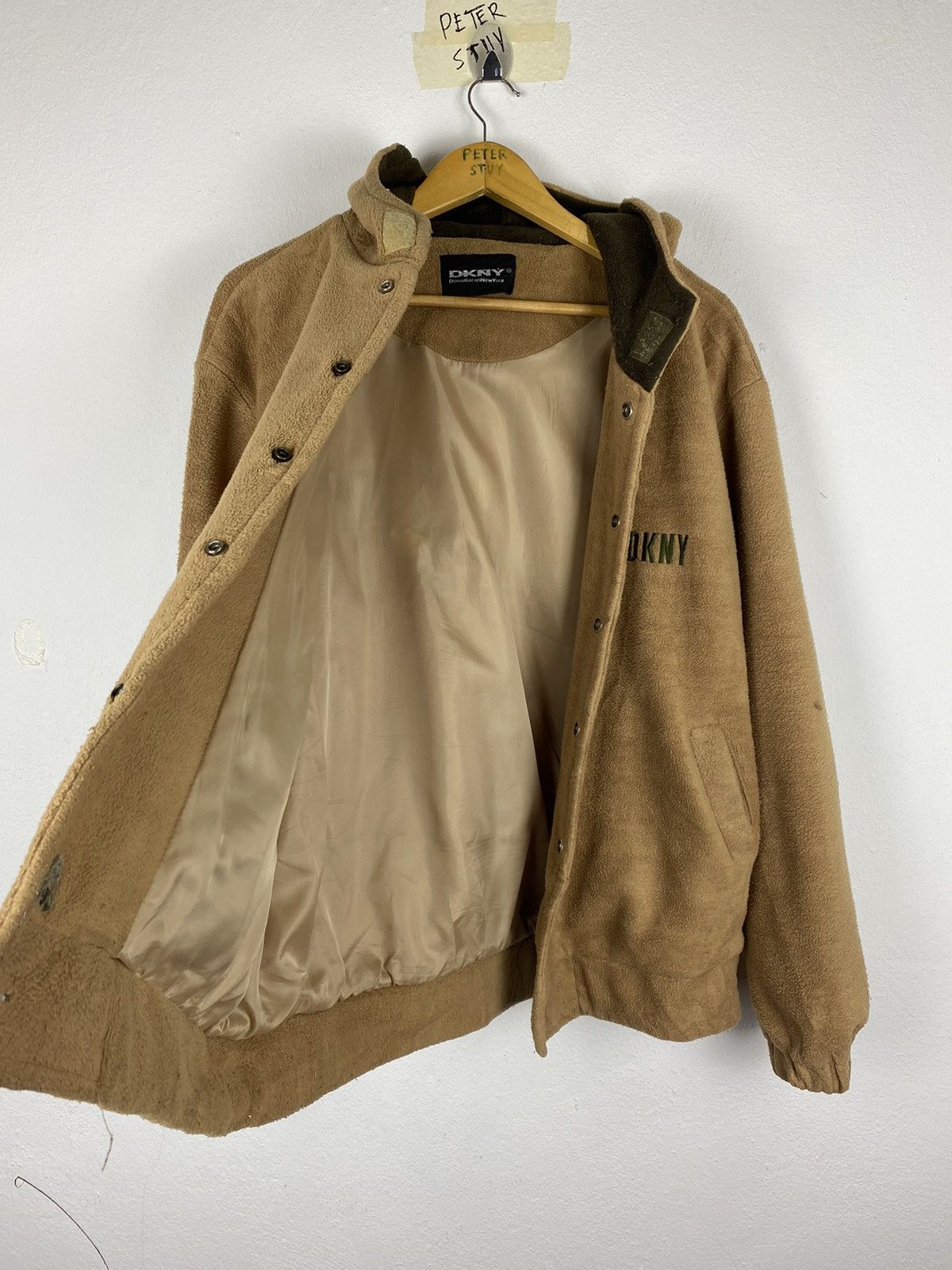 DKNY BIG LOGO STYLE DKNY FLEECE BUTTON JACKET Size US L / EU 52-54 / 3 - 7 Thumbnail