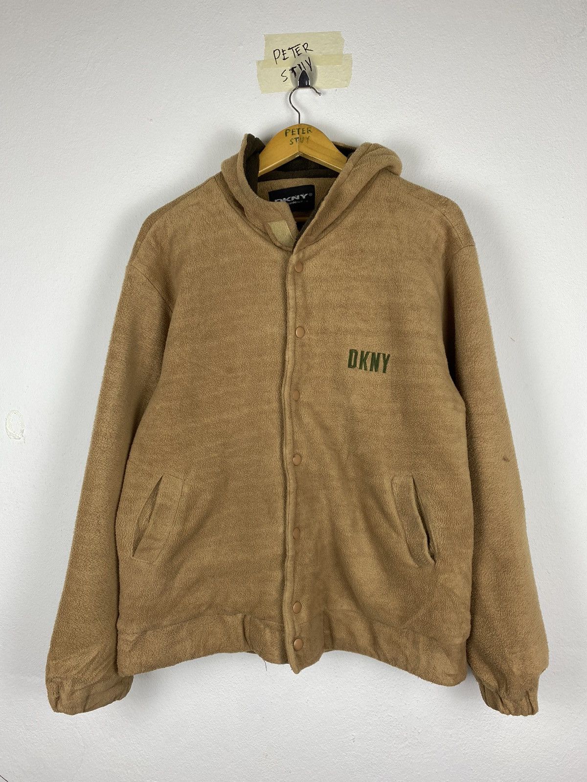 DKNY BIG LOGO STYLE DKNY FLEECE BUTTON JACKET Size US L / EU 52-54 / 3 - 5 Thumbnail