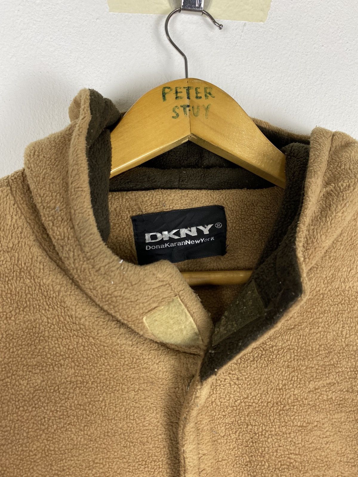 DKNY BIG LOGO STYLE DKNY FLEECE BUTTON JACKET Size US L / EU 52-54 / 3 - 6 Thumbnail