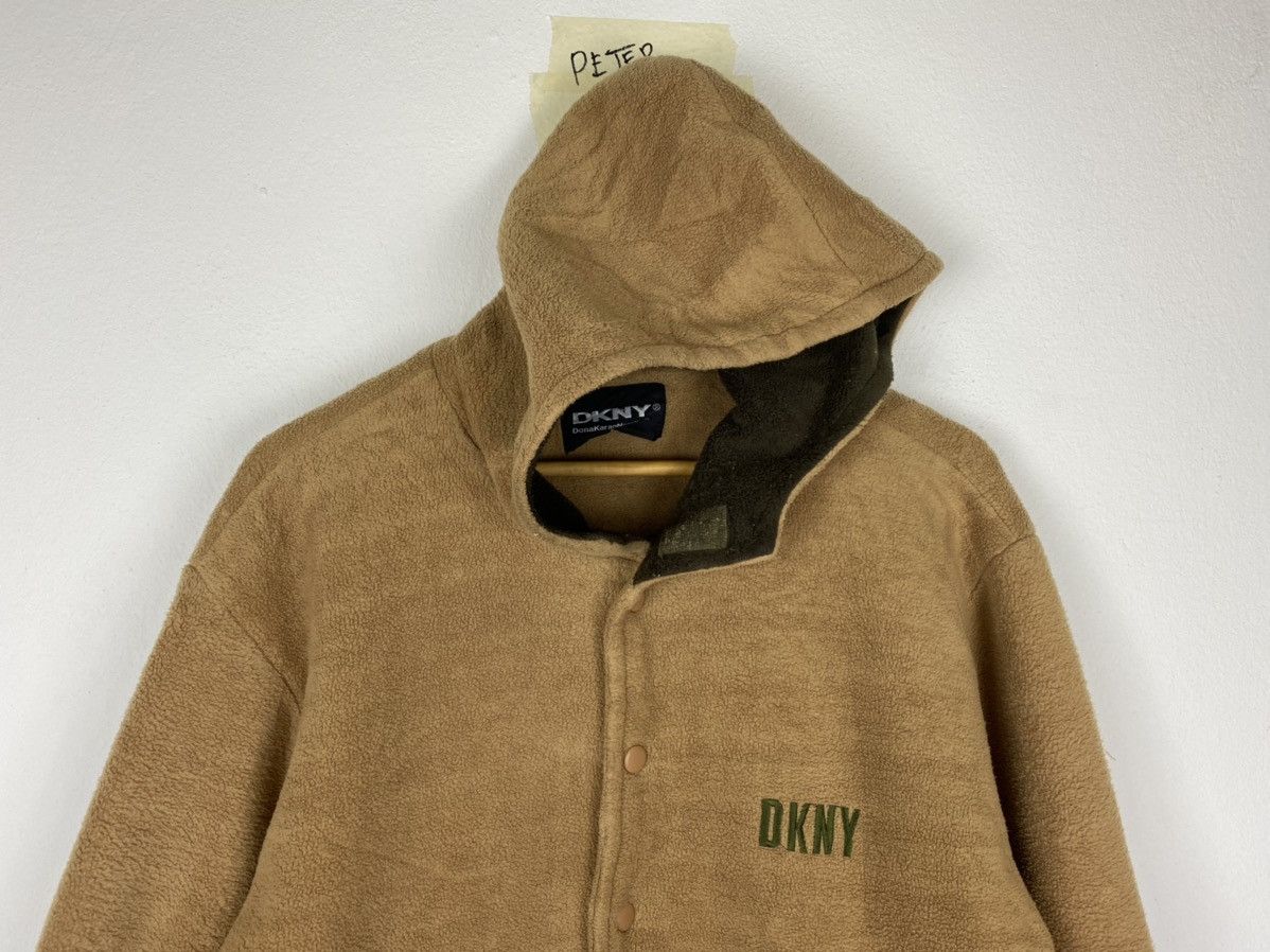 DKNY BIG LOGO STYLE DKNY FLEECE BUTTON JACKET Size US L / EU 52-54 / 3 - 3 Thumbnail