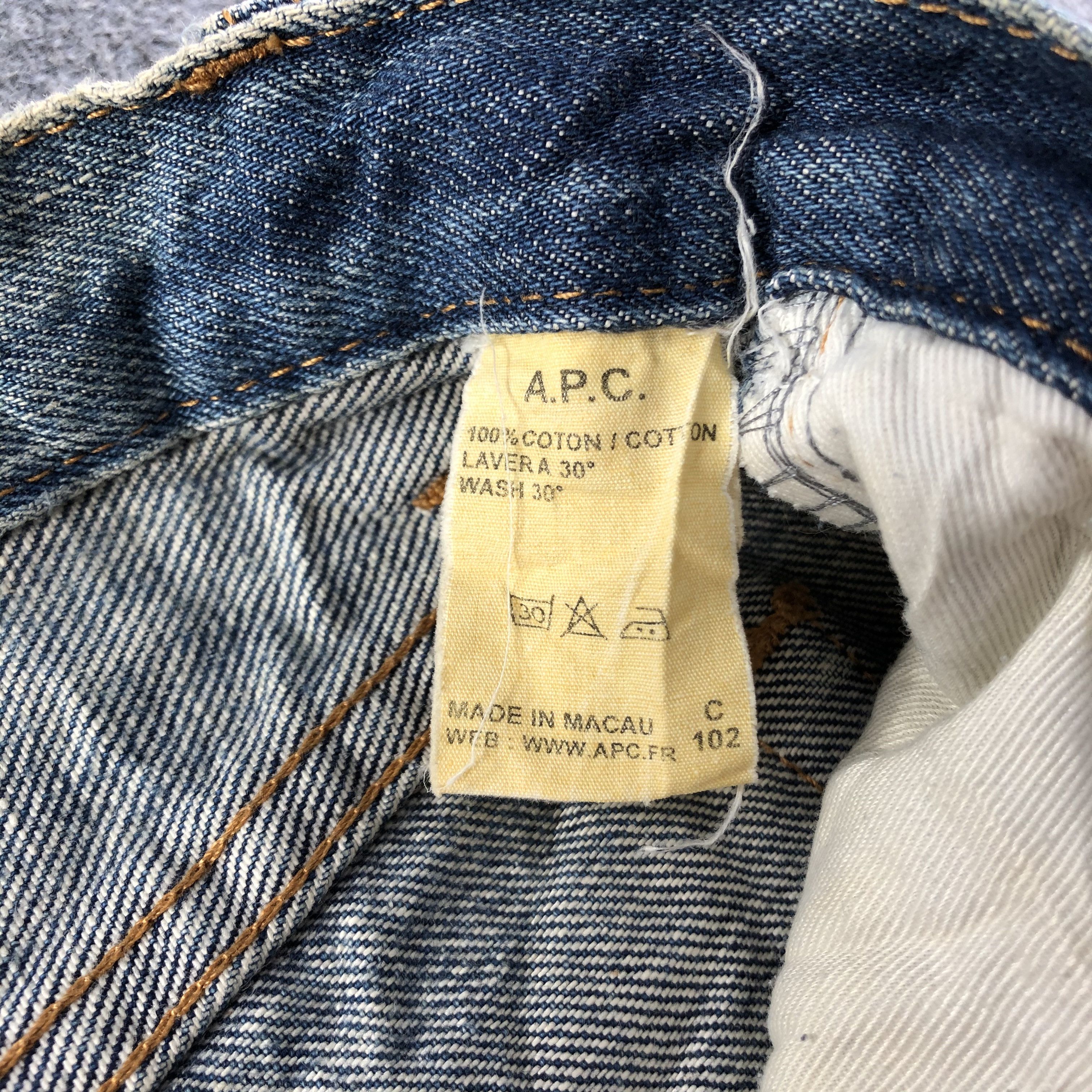 A.P.C. × Vintage Vintage Blue Wash A.P.C. Jeans-J3820 Size US 30 / EU 46 - 9 Thumbnail