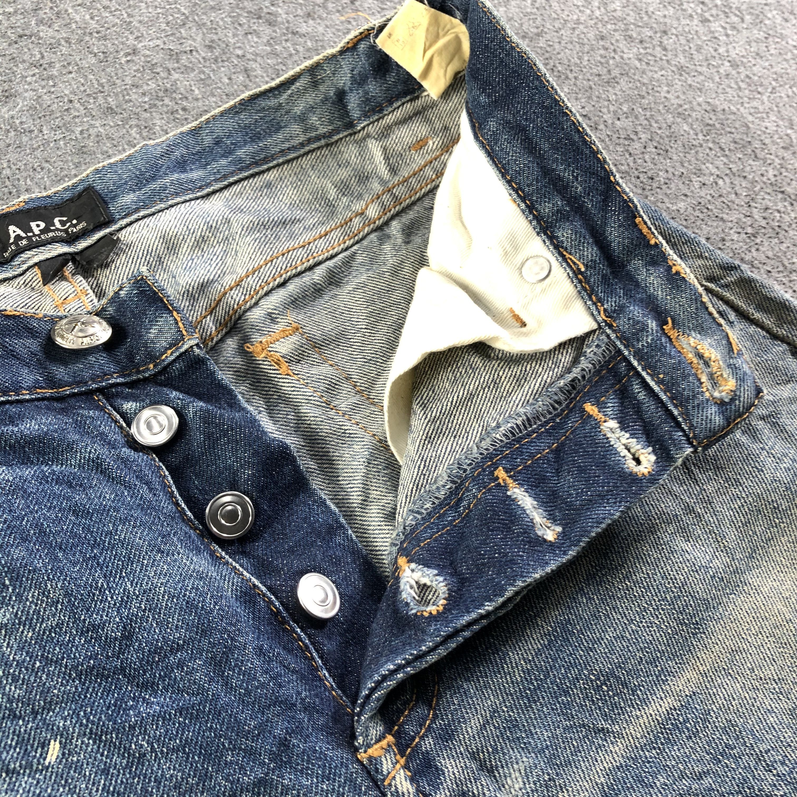 A.P.C. × Vintage Vintage Blue Wash A.P.C. Jeans-J3820 Size US 30 / EU 46 - 7 Thumbnail