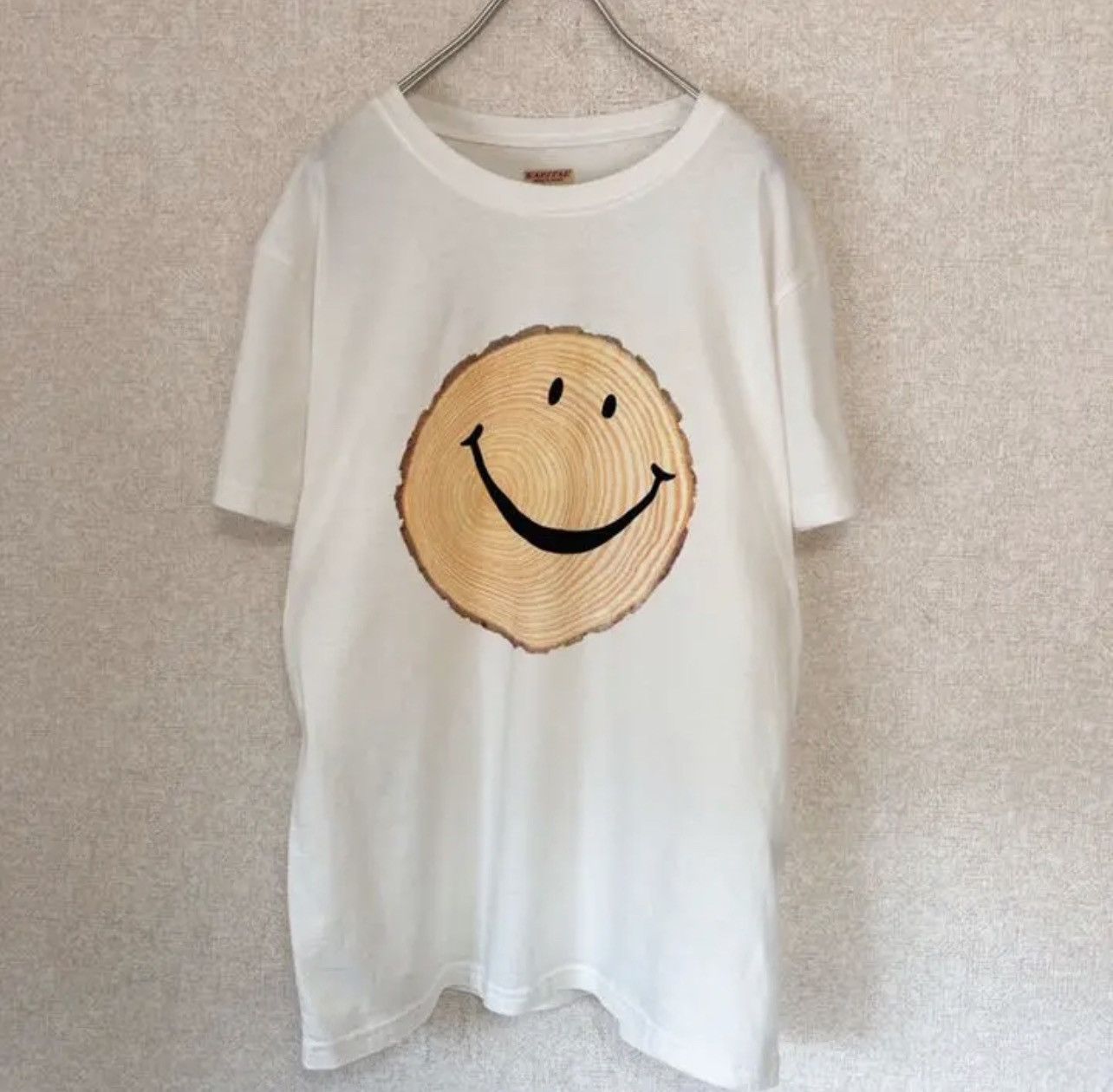 Kapital Kapital smile smiley log tee shirt white size 2 Size US M / EU 48-50 / 2 - 3 Thumbnail