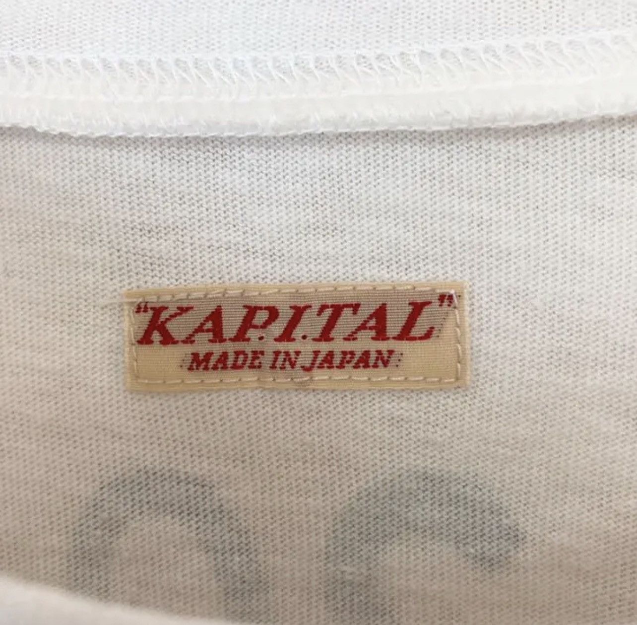 Kapital Kapital smile smiley log tee shirt white size 2 Size US M / EU 48-50 / 2 - 8 Thumbnail