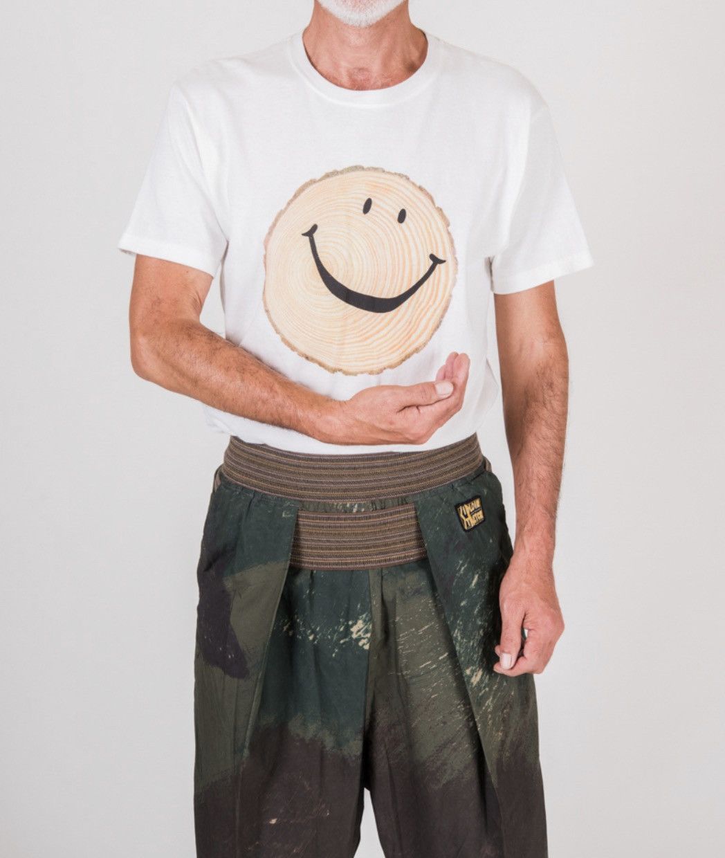 Kapital Kapital smile smiley log tee shirt white size 2 Size US M / EU 48-50 / 2 - 2 Thumbnail