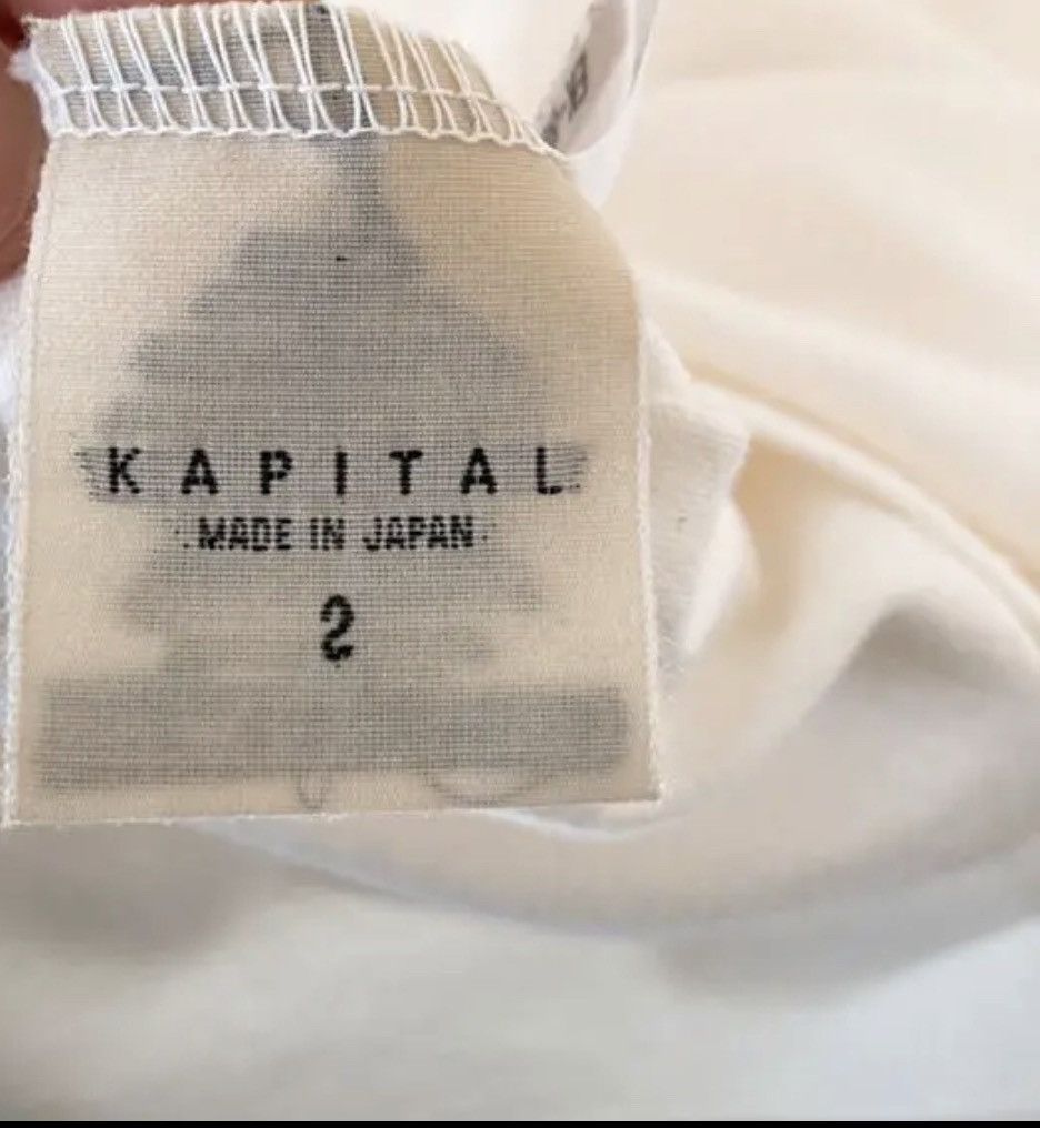 Kapital Kapital smile smiley log tee shirt white size 2 Size US M / EU 48-50 / 2 - 9 Thumbnail