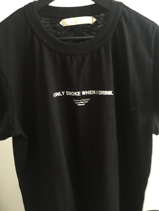 Off-White "I only smoke when I drink" te Size US M / EU 48-50 / 2 - 2 Preview