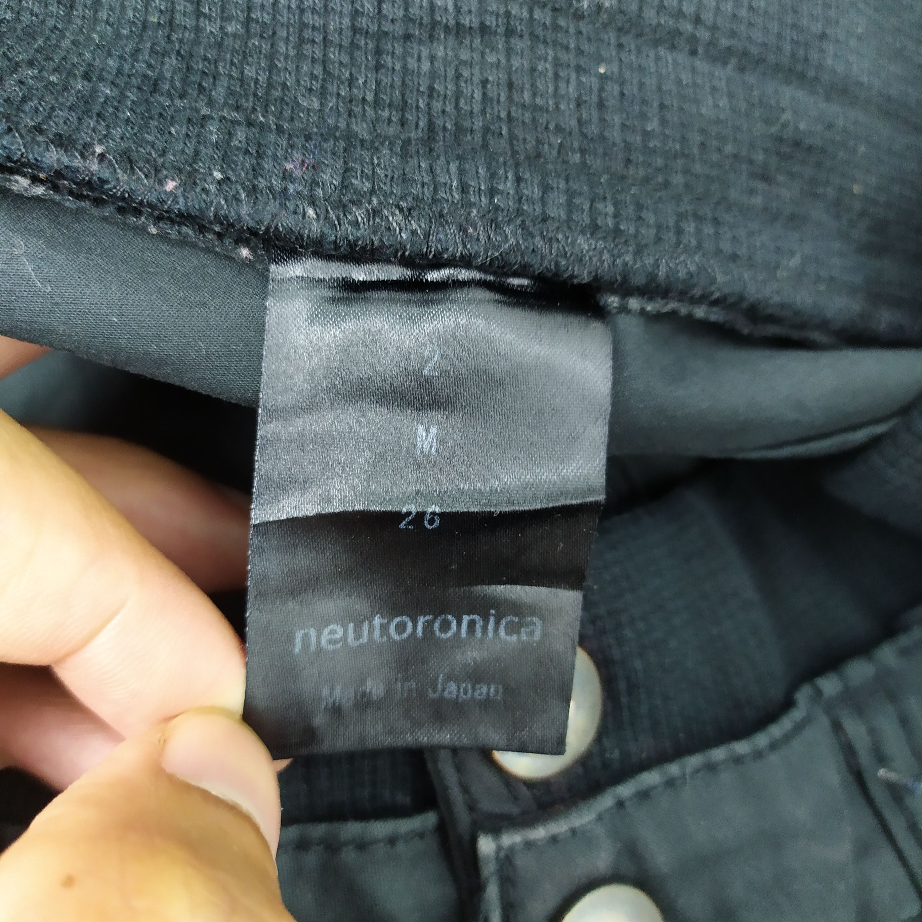 Black Label VINTAGE NEUTORONICA SKINNY BLACK CARGO PANTS Size US 26 / EU 42 - 14 Thumbnail