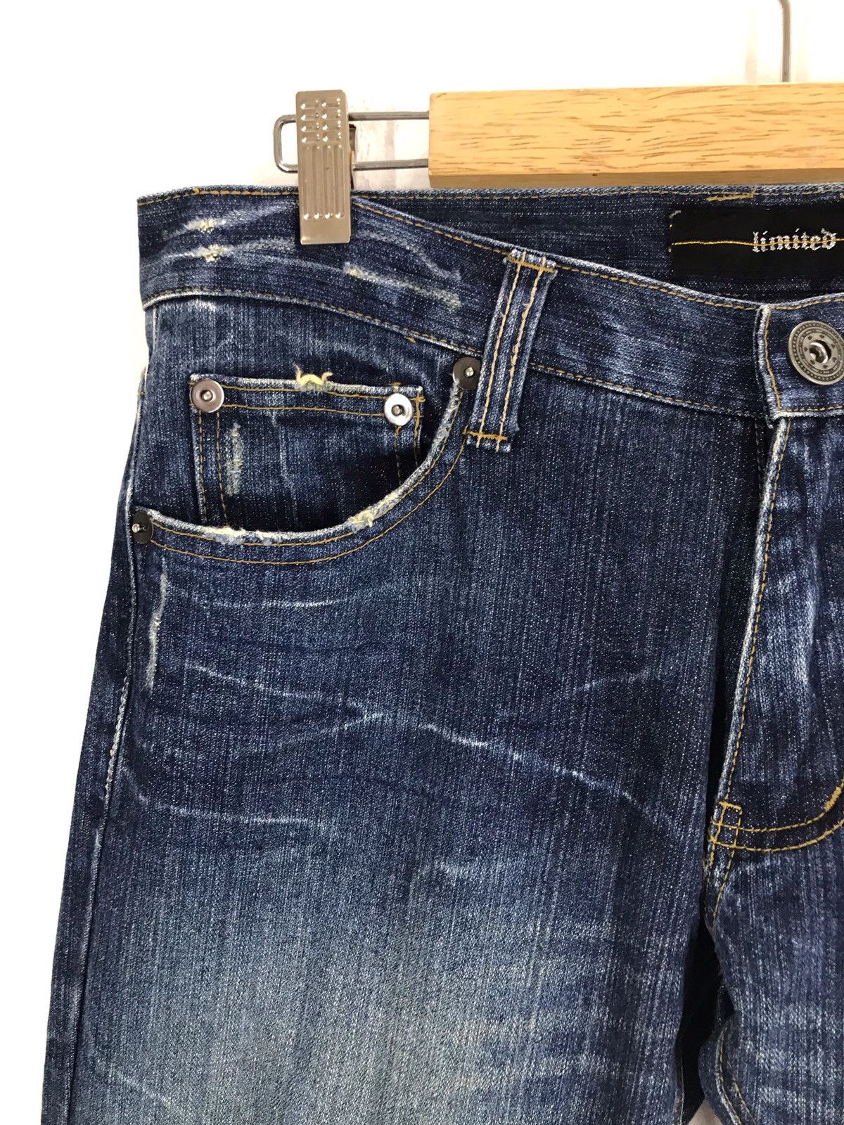 Hysteric Glamour Japanese Brand I SKULL ROCK Distressed inspired number Nine Size US 33 - 11 Thumbnail