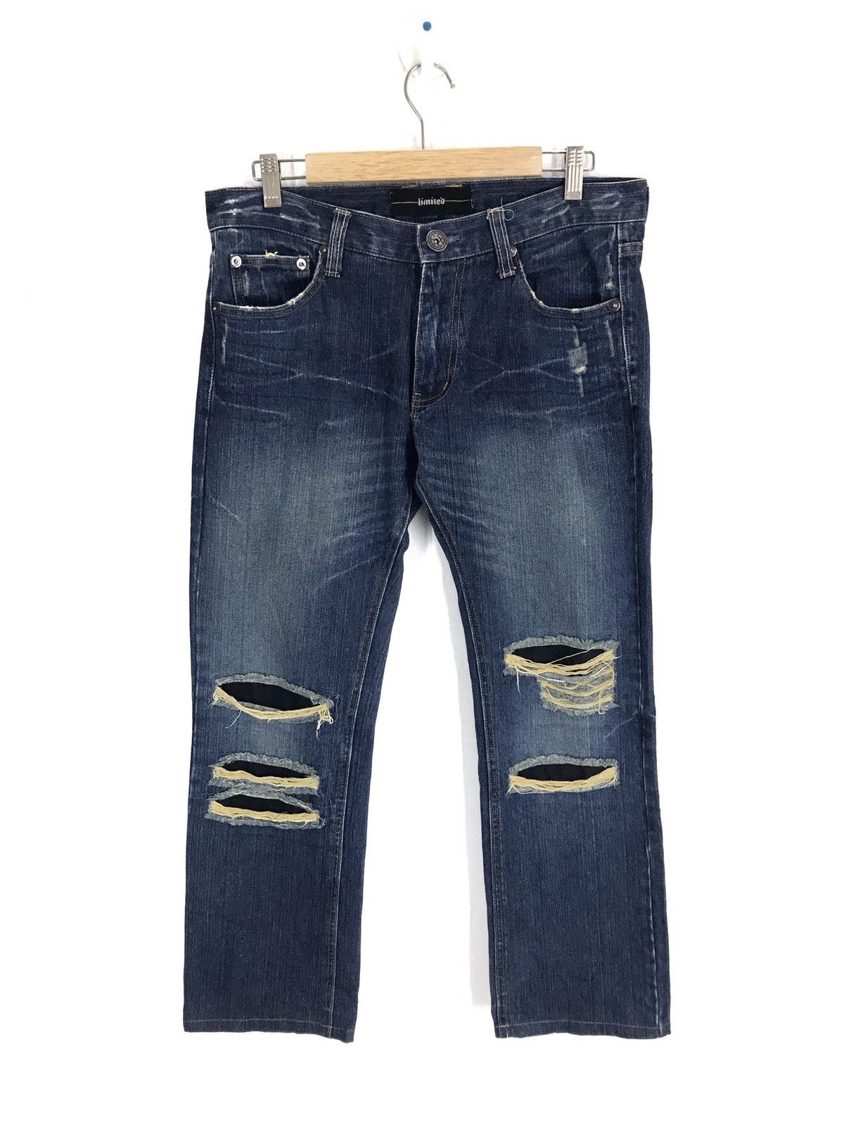 Hysteric Glamour Japanese Brand I SKULL ROCK Distressed inspired number Nine Size US 33 - 9 Thumbnail