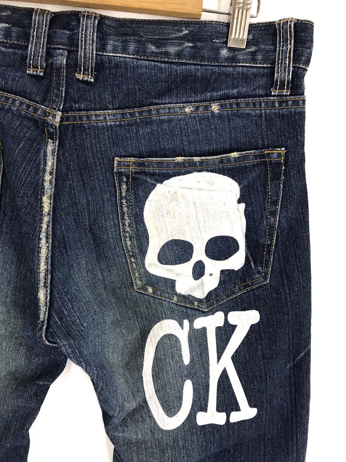 Hysteric Glamour Japanese Brand I SKULL ROCK Distressed inspired number Nine Size US 33 - 4 Thumbnail