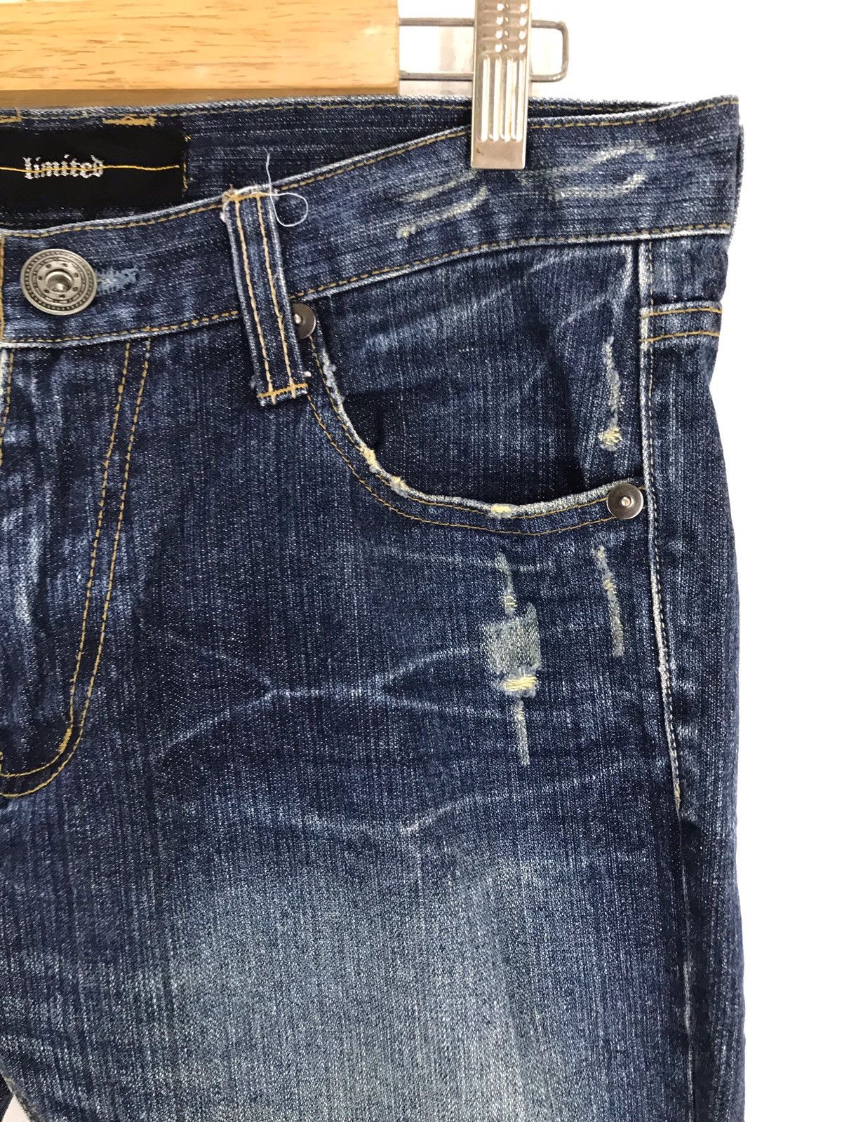 Hysteric Glamour Japanese Brand I SKULL ROCK Distressed inspired number Nine Size US 33 - 12 Thumbnail