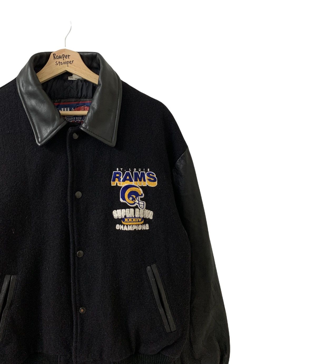 Vintage Vintage Super Bowl Champion Wool Leather Varsity Jacket Size US M / EU 48-50 / 2 - 4 Thumbnail